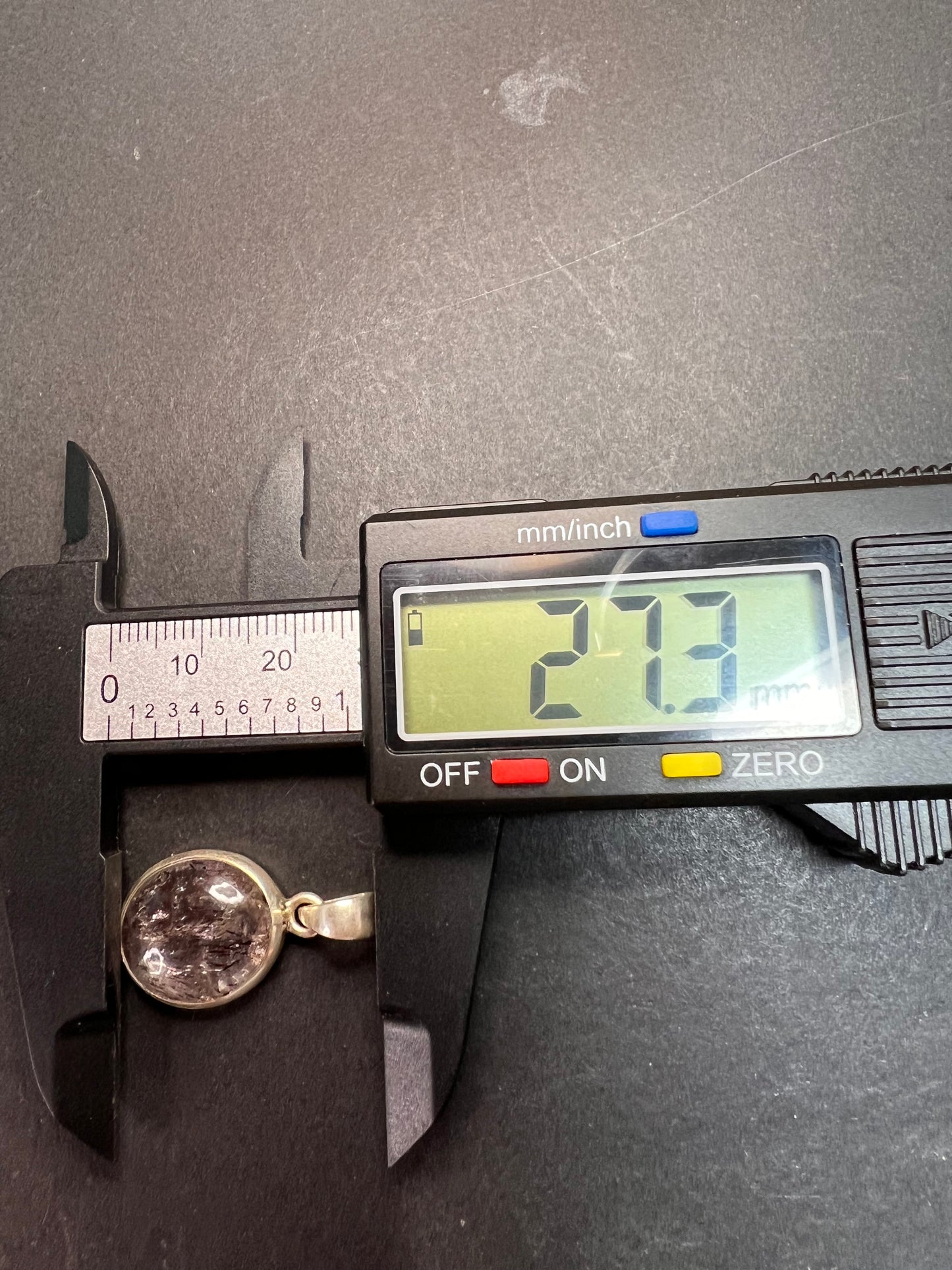 NEW Lepidocrocite super 7 sterling silver pendant 3.97 grams