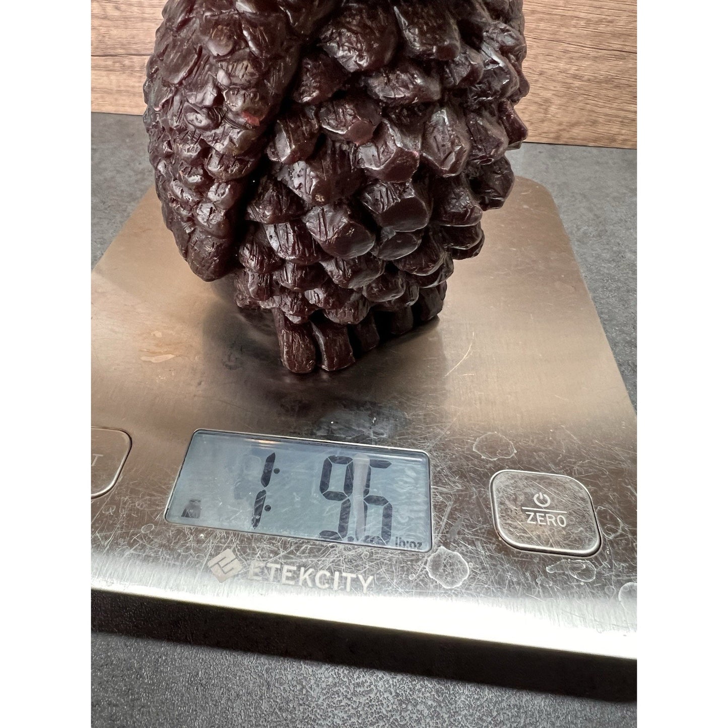 Vtg Wax Owl Sculpture Candle Large 6.75" Handmade Art Collectable