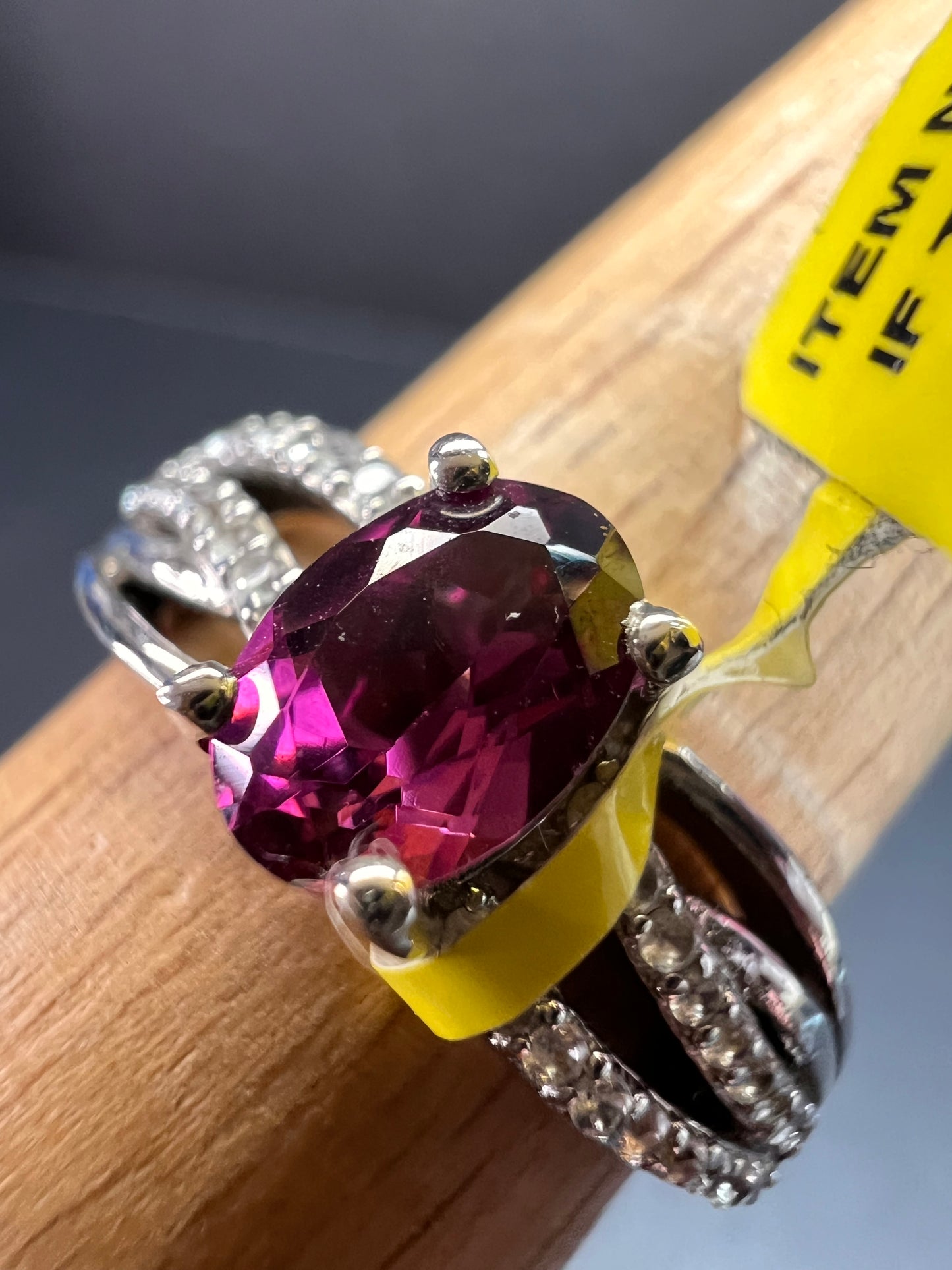 NEW with tag Ember garnet and zircon sterling silver ring size 7