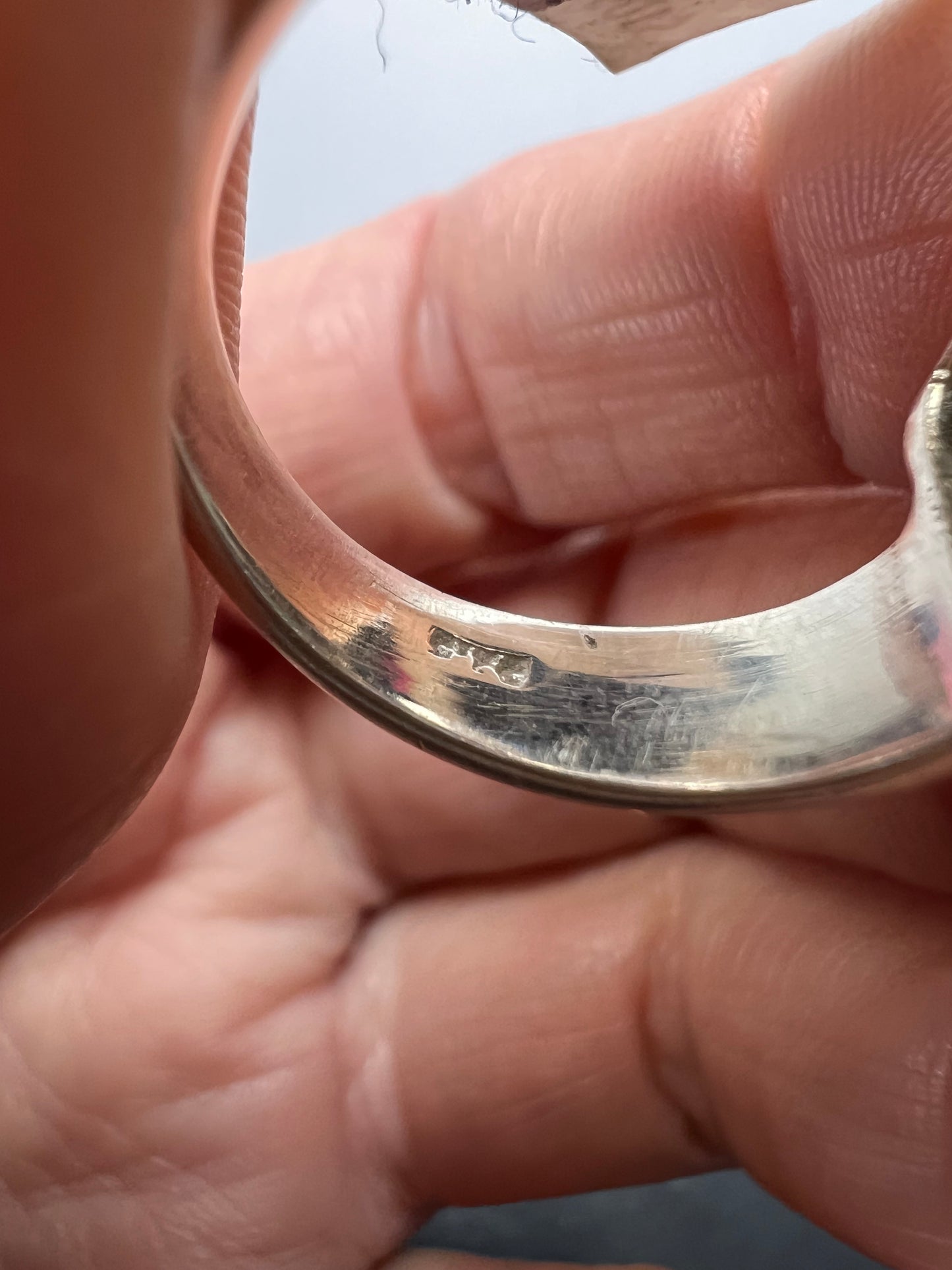 NEW cushion cut Prasiolite sterling silver ring size 7 10.83 grams