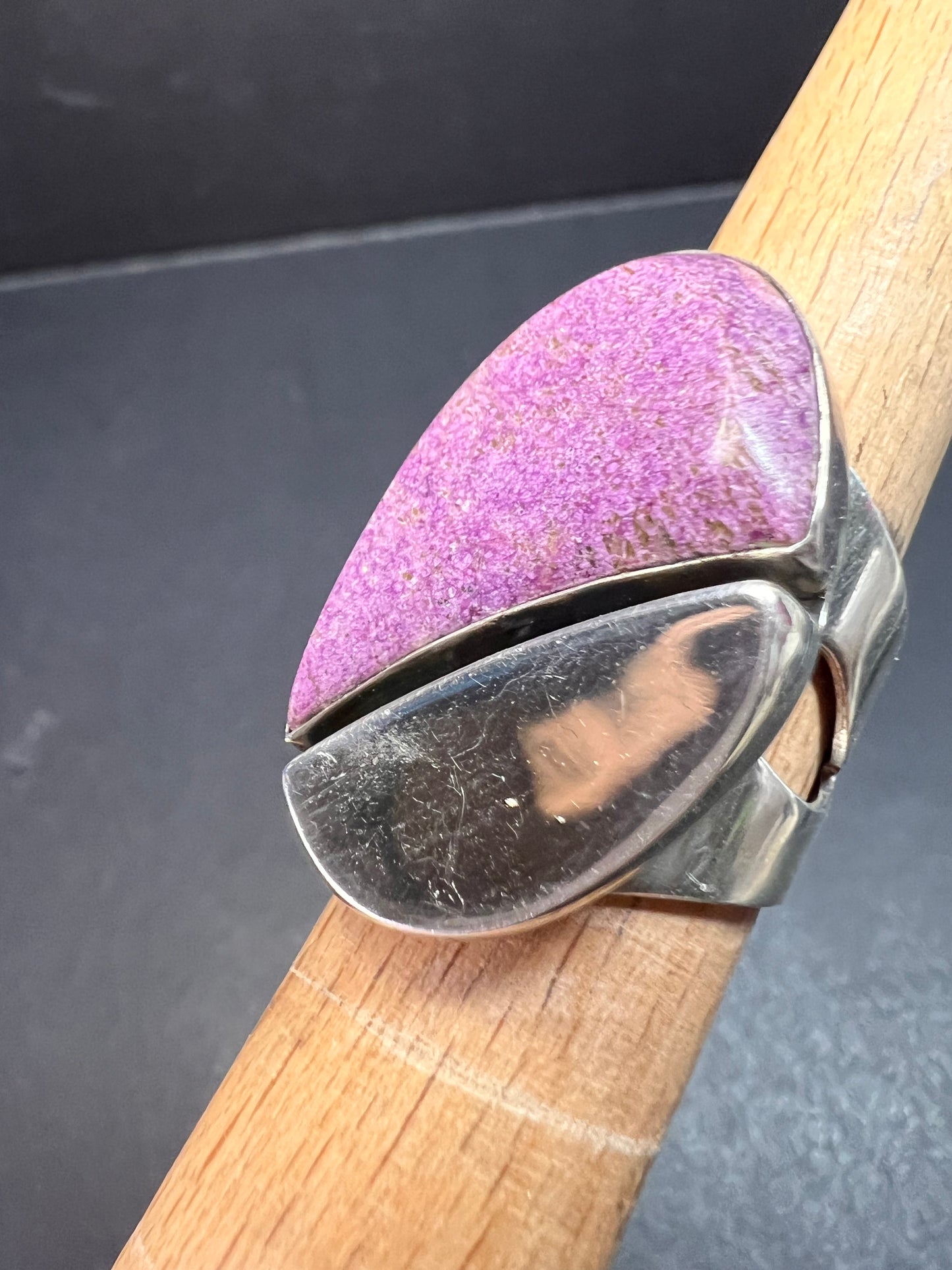 Jay King DRT stichtite sterling silver ring size 6