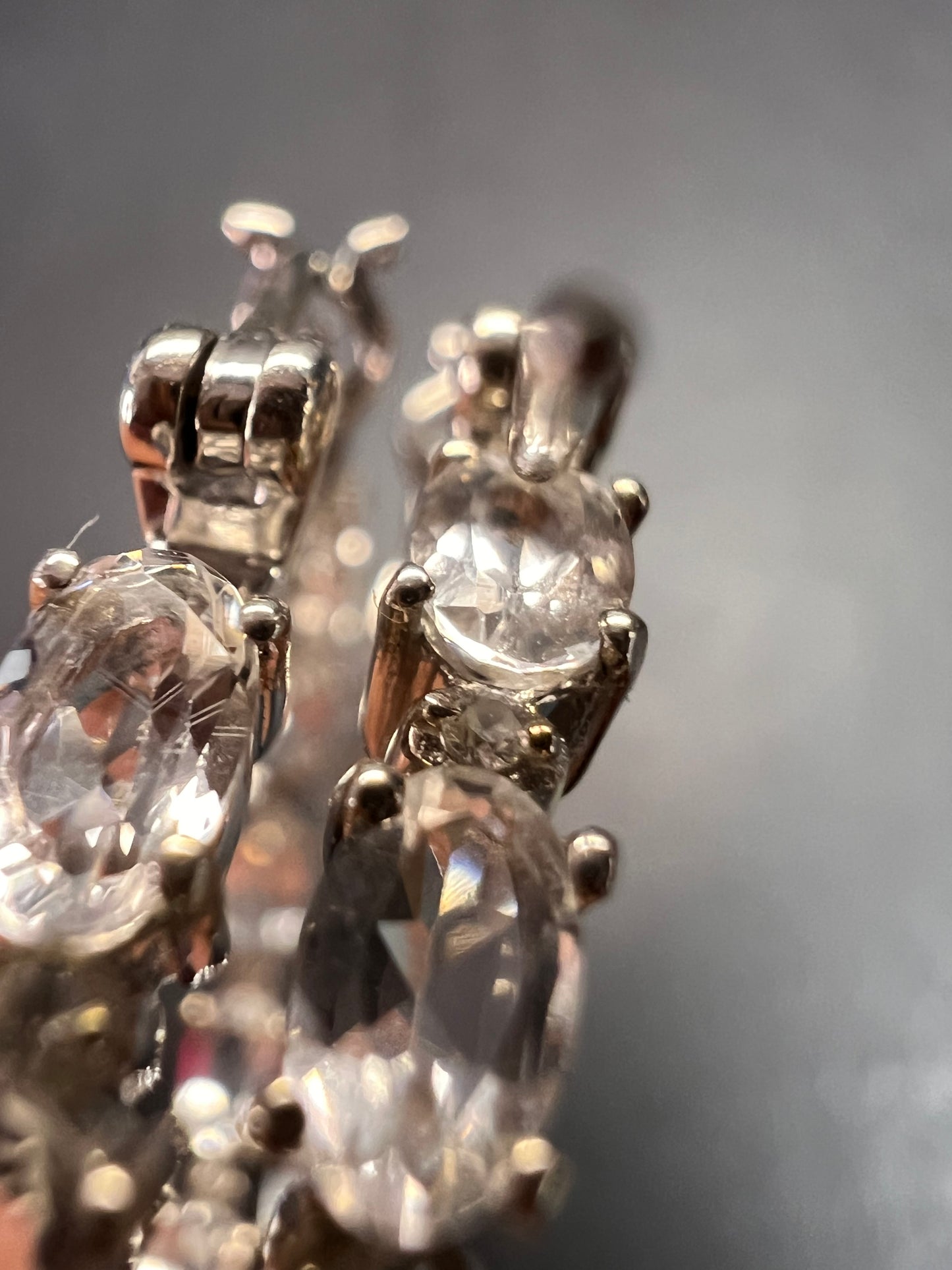 NEW Petalite and zircon inside out hoop earrings in platinum over sterling silver