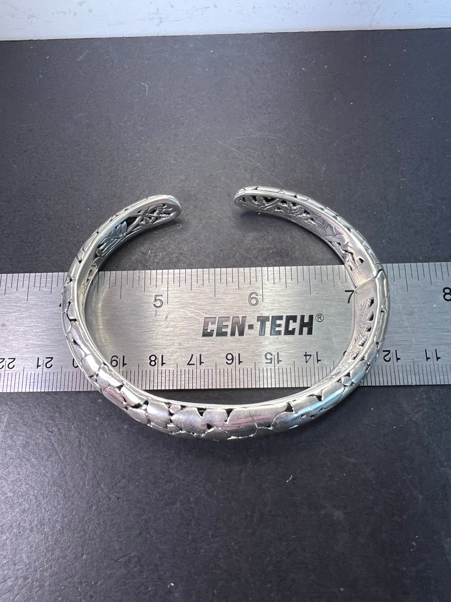 New Bali silver cuff bracelet