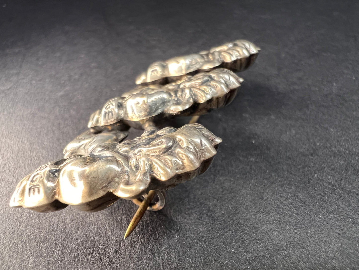 Rare vintage sterling silver Norwegian Norge troll brooch