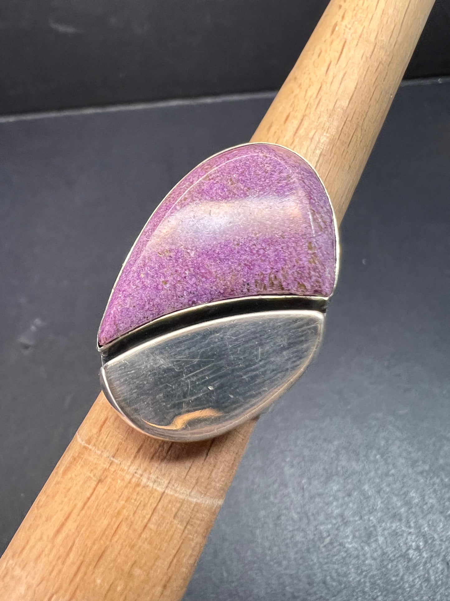 Jay King DRT stichtite sterling silver ring size 6