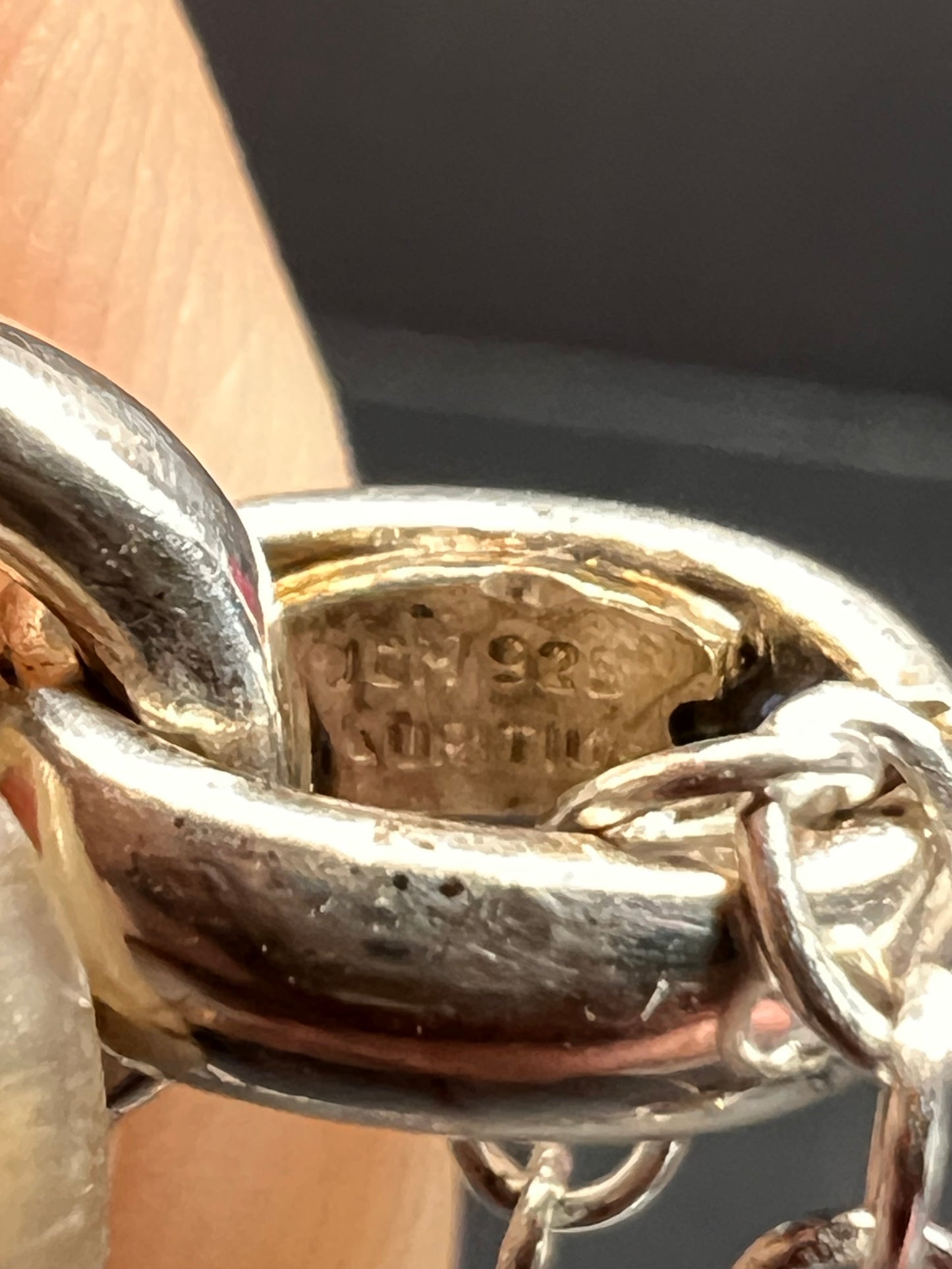 JCM Jacmel Mauritius Sterling Silver Key Pendant 24" Chain Necklace