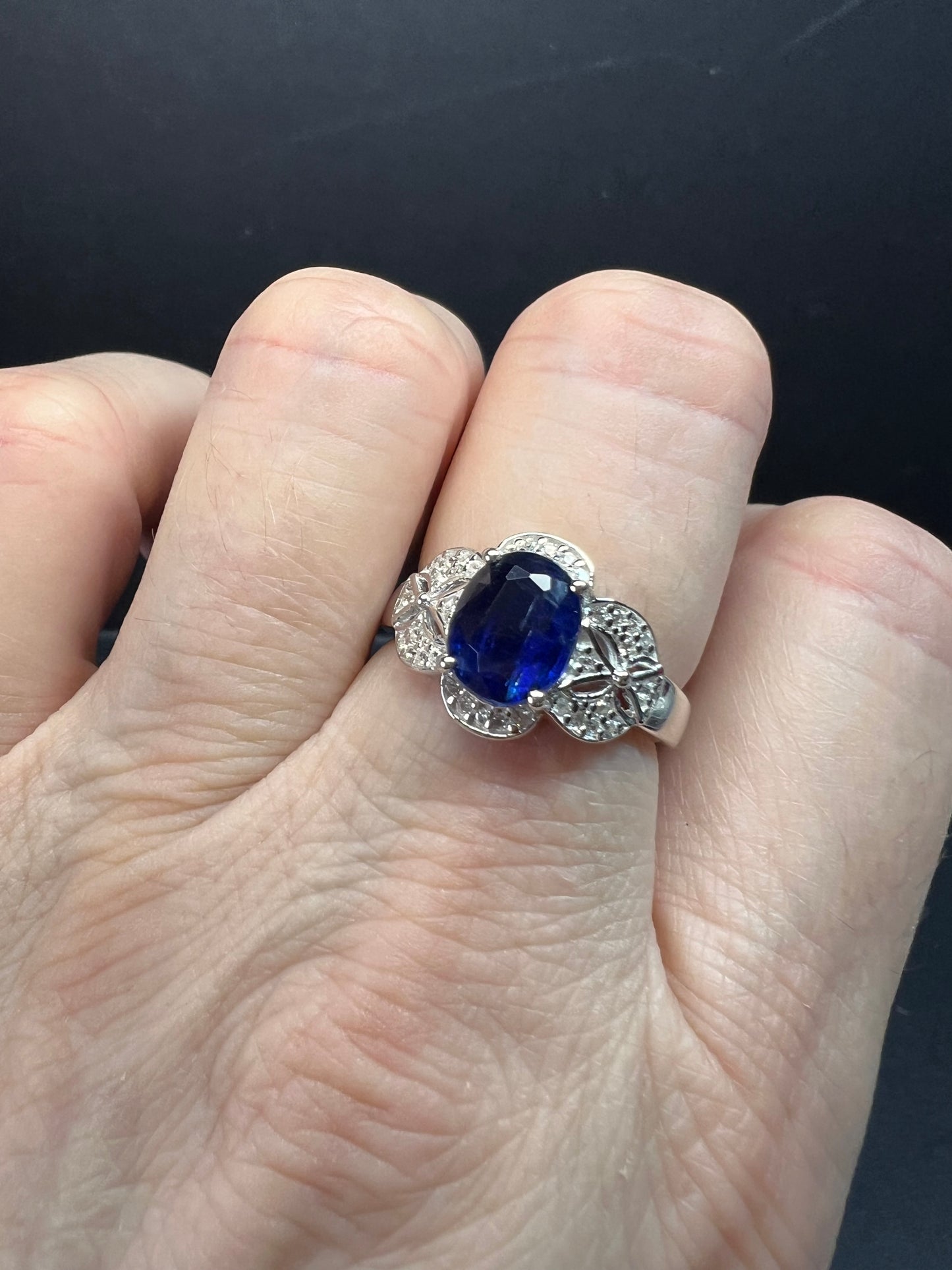 NEW Blue kyanite Sterling silver ring size 8