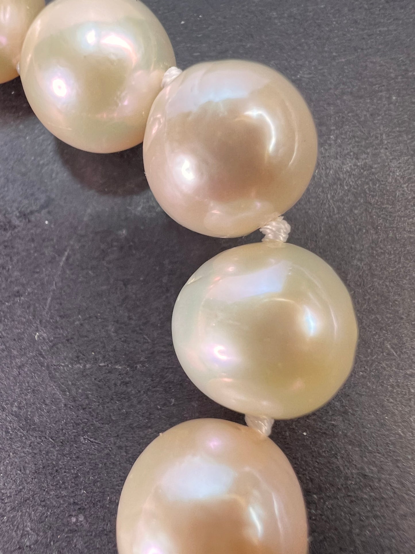 NEW White Cultured Freshwater Pearl Rhodium Over Sterling Silver Necklace 20 inch