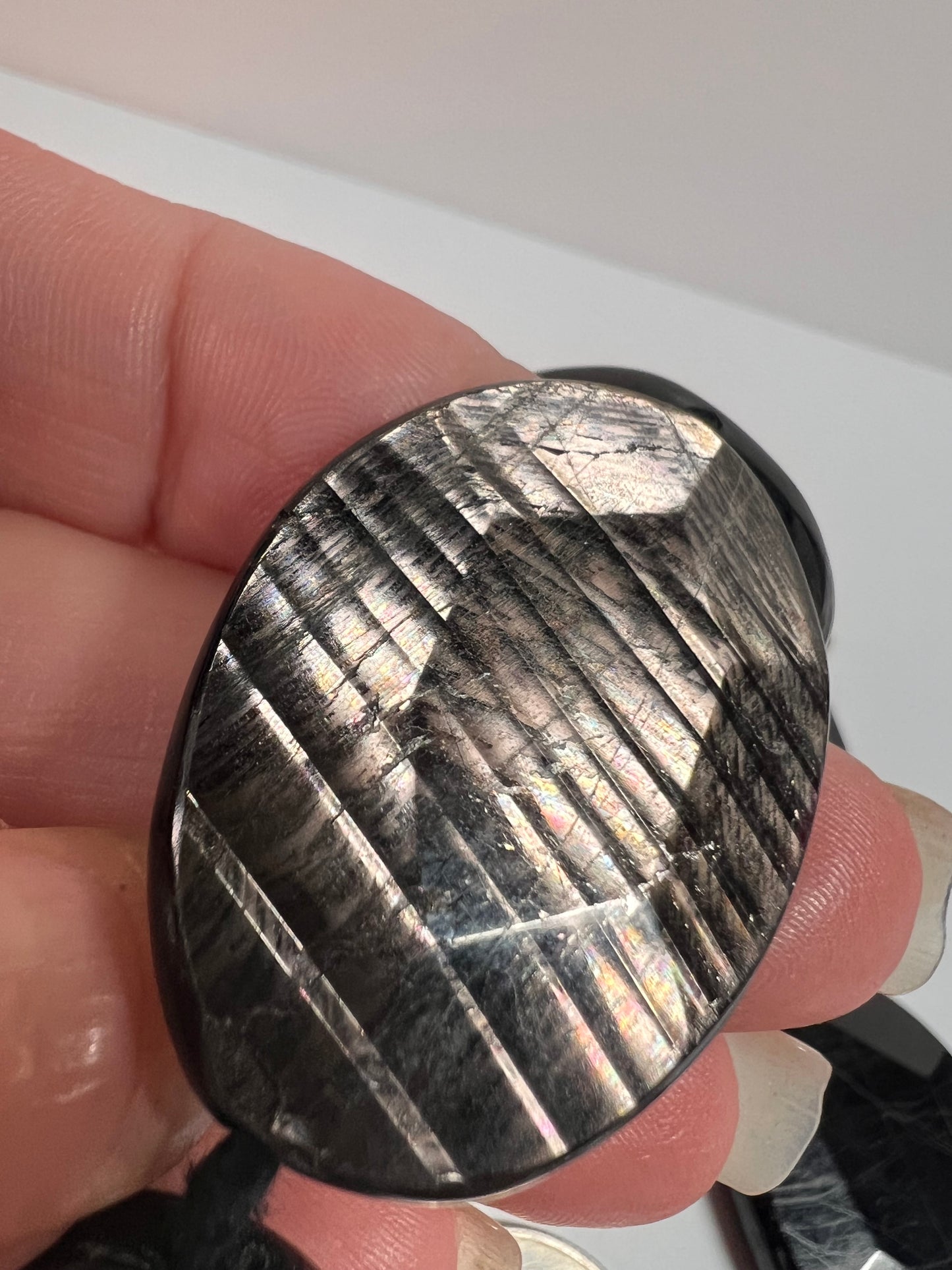 NEW Hypersthene necklace in gold over bronze