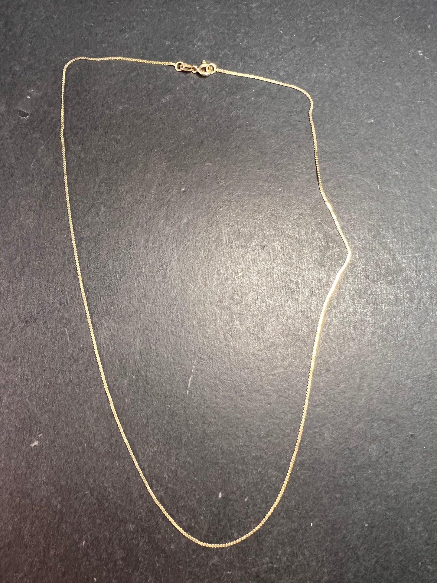 14k yellow gold 16 inch chain