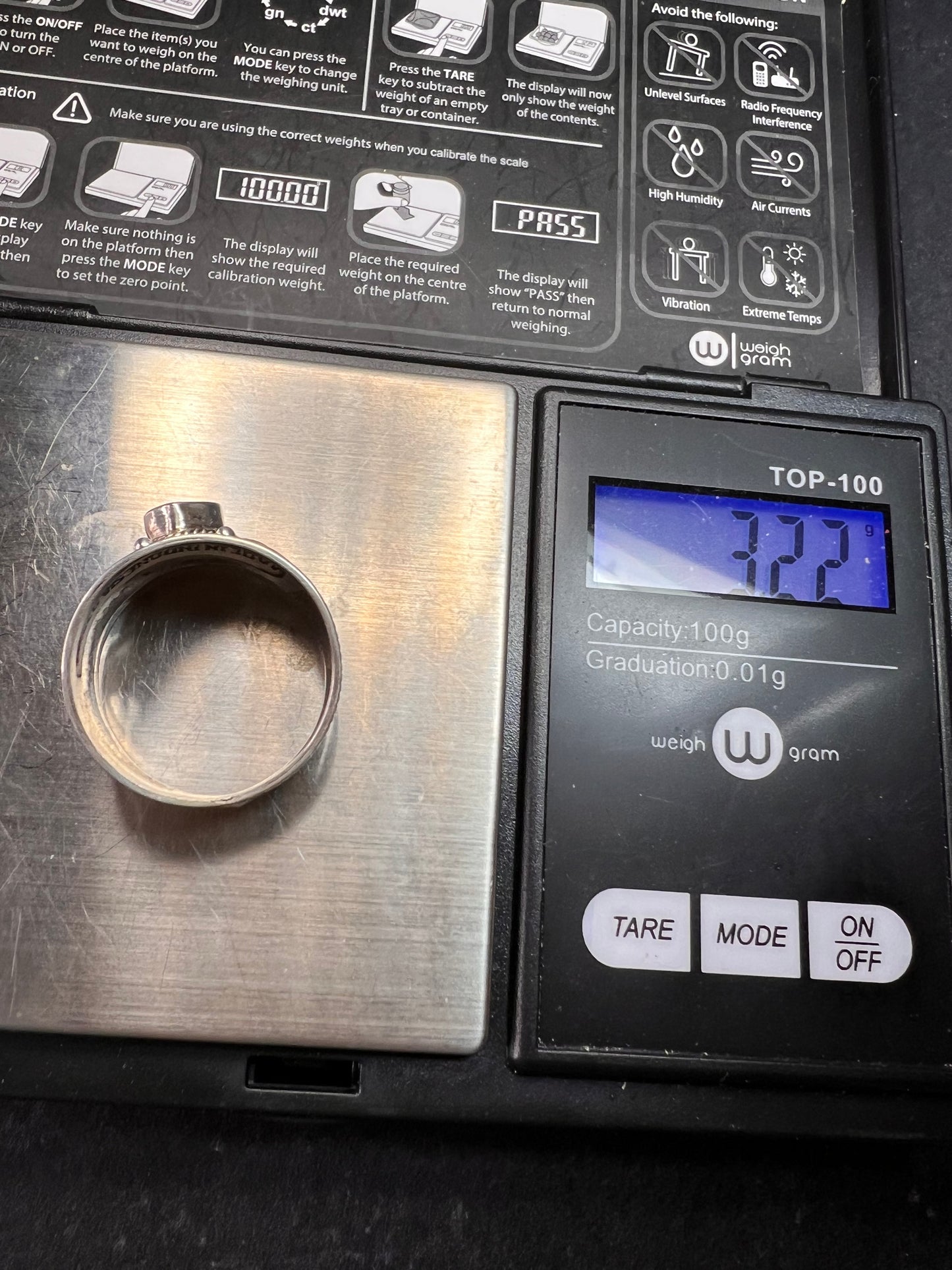 Vintage Sterling Silver Heart Ring | Indonesian Artisan | Size 10–10.25