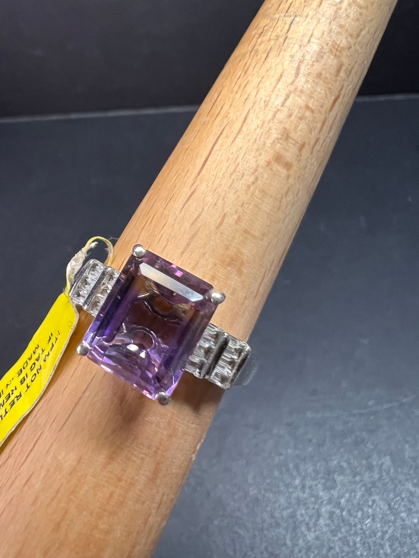 NEW ametrine and topaz sterling silver ring size 11
