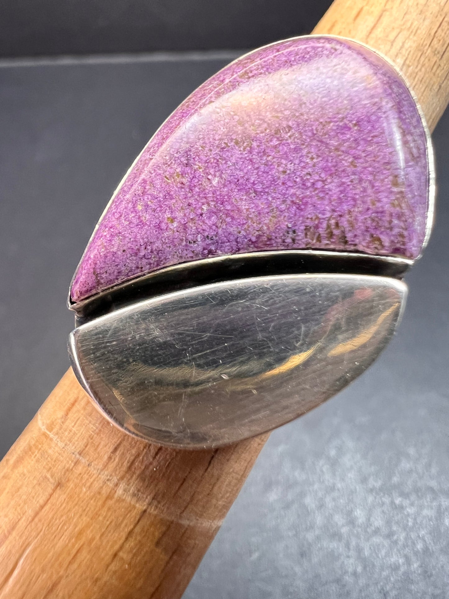 Jay King DRT stichtite sterling silver ring size 6