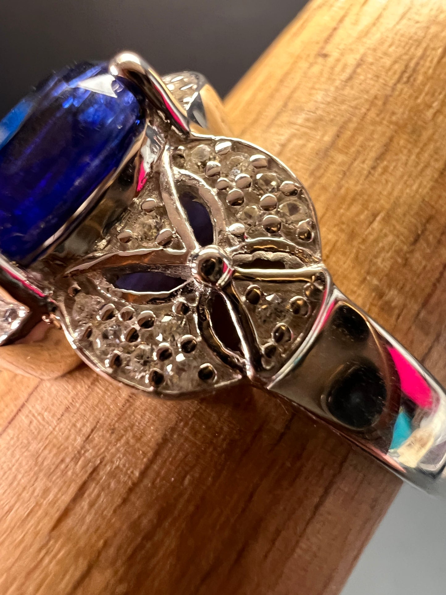 NEW Blue kyanite Sterling silver ring size 8