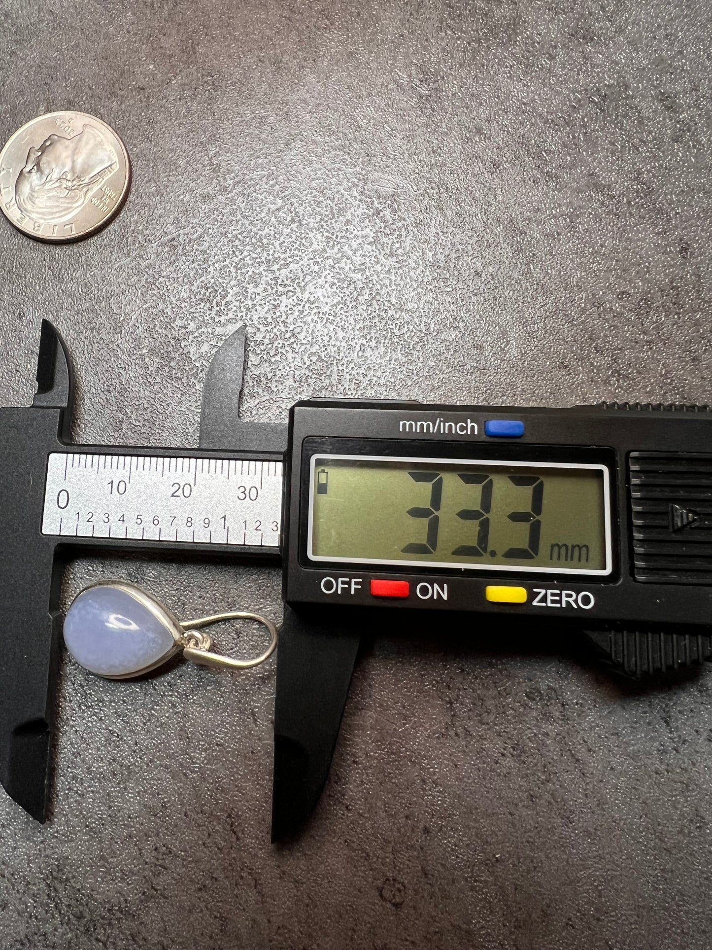 NEW Blue chalcedony sterling silver drop earrings 7.82 grams