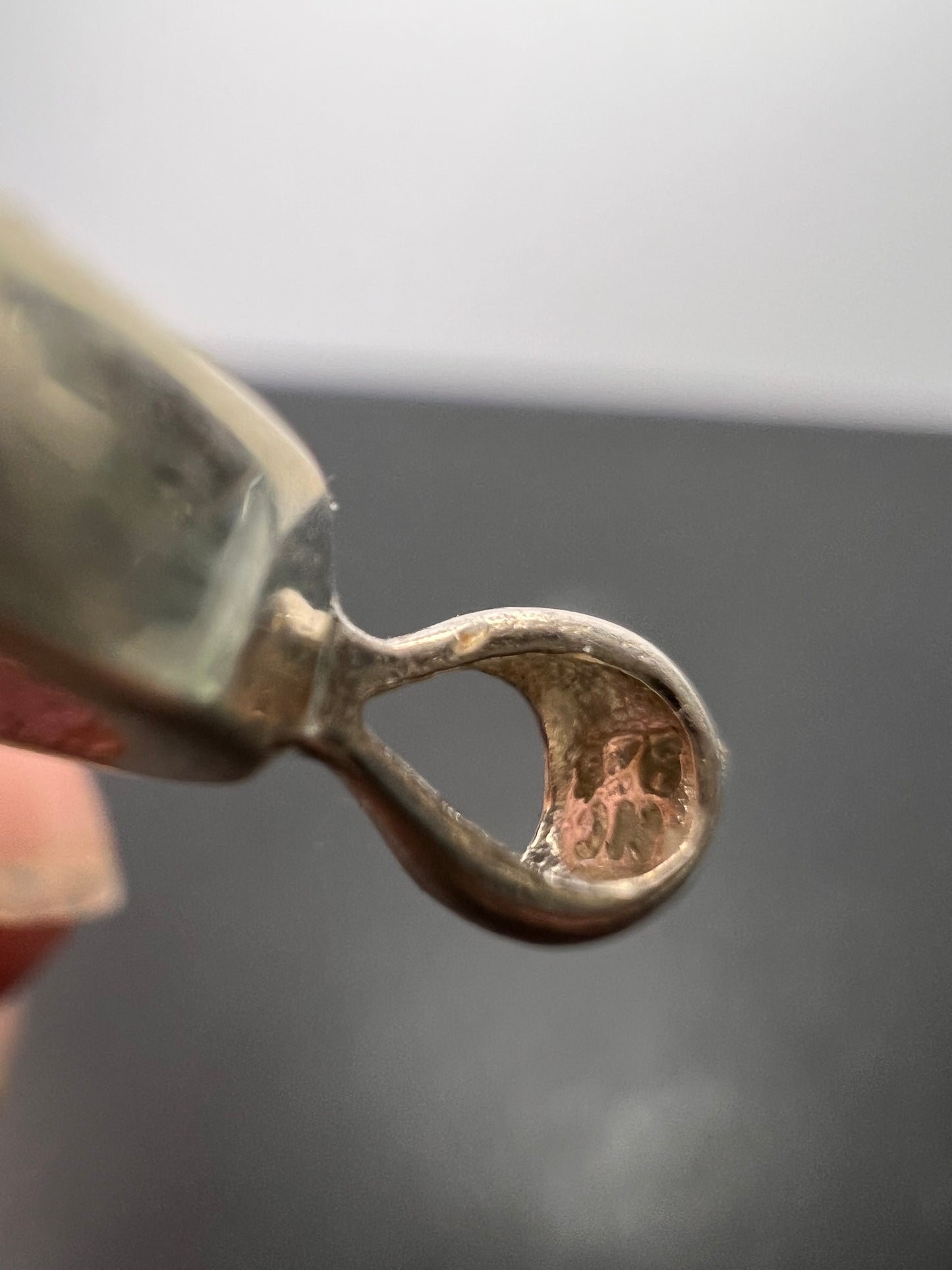 NEW Pink Watermelon tourmaline sterling silver pendant 1.24 grams