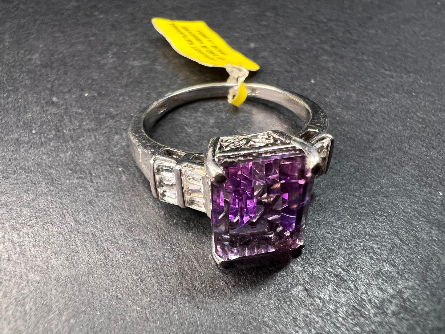 NEW ametrine and topaz sterling silver ring size 11