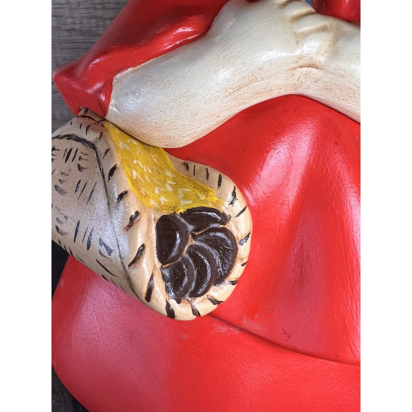 1970 Vtg Little Red Riding Hood Cookie Jar Hand Painted Ceramic Grannycore