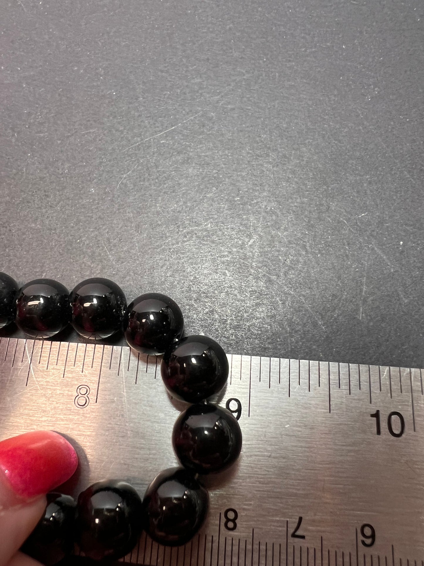 NEW Black Onyx necklace with sterling silver clasp