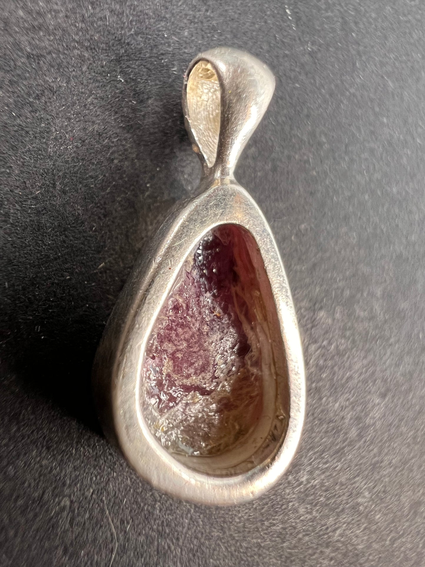 NEW Pink Watermelon tourmaline sterling silver pendant 1.24 grams