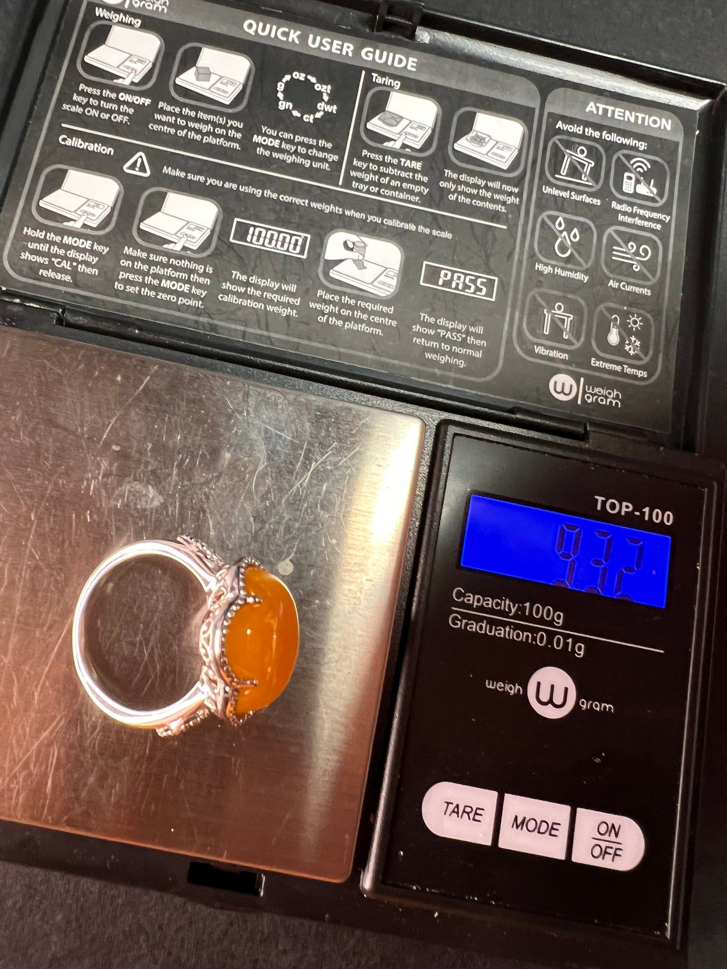 NEW Yellow Jade cherry blossom ring in sterling silver size 9