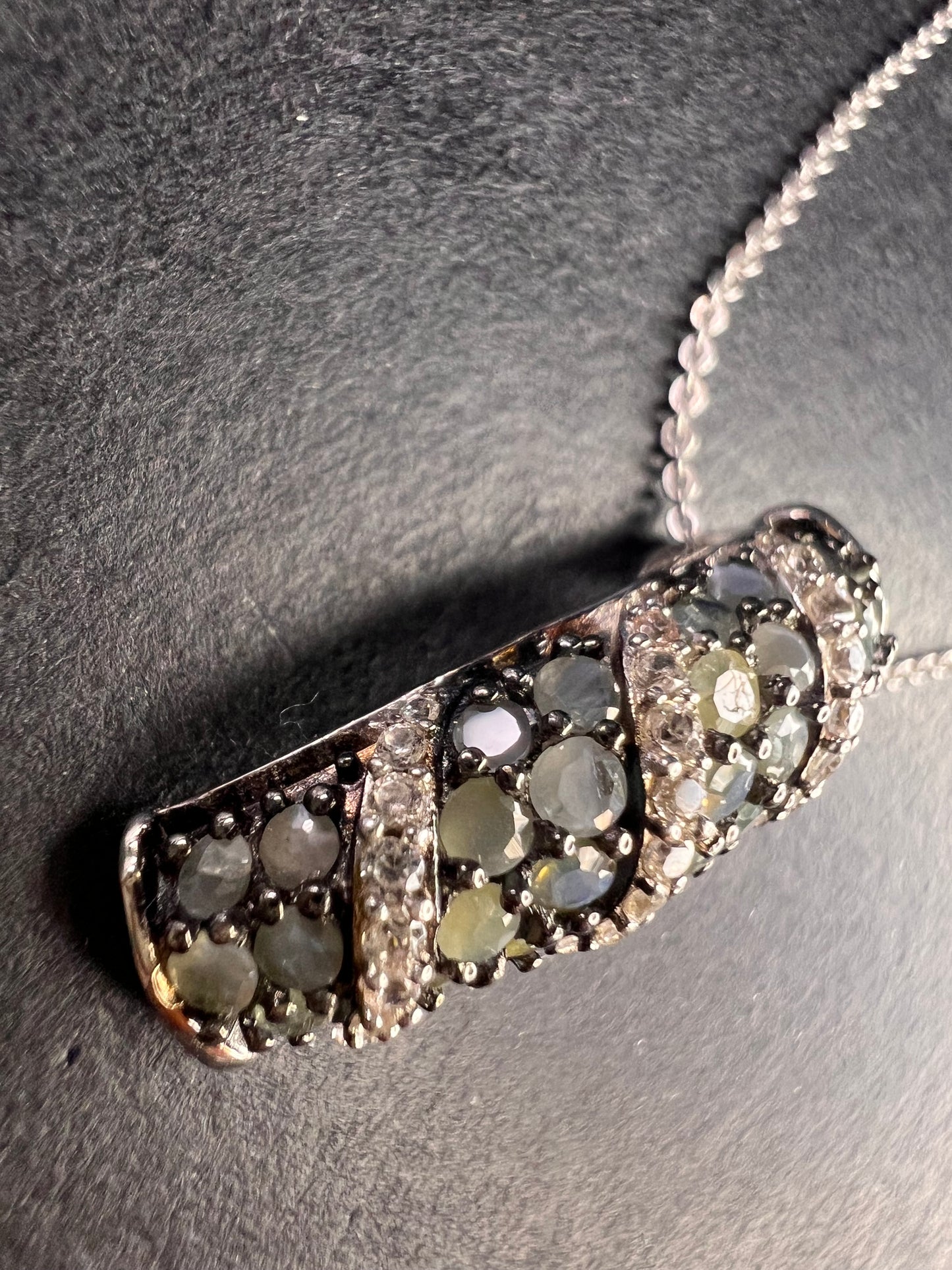 NEW Narsipatnam alexandrite sterling silver pendant necklace