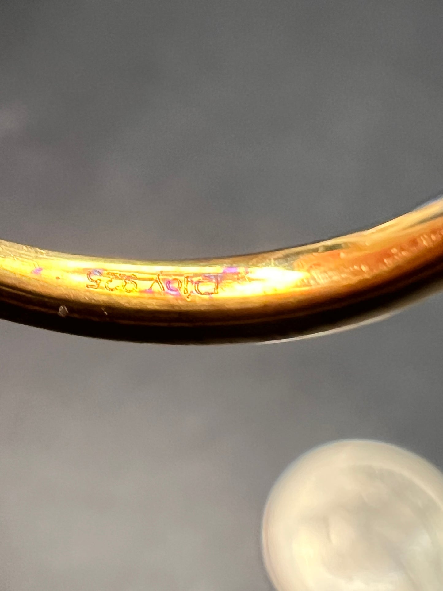 NEW Mexican Cherry fire opal and moissanite double halo ring in vermeil yellow gold over sterling silver size 5