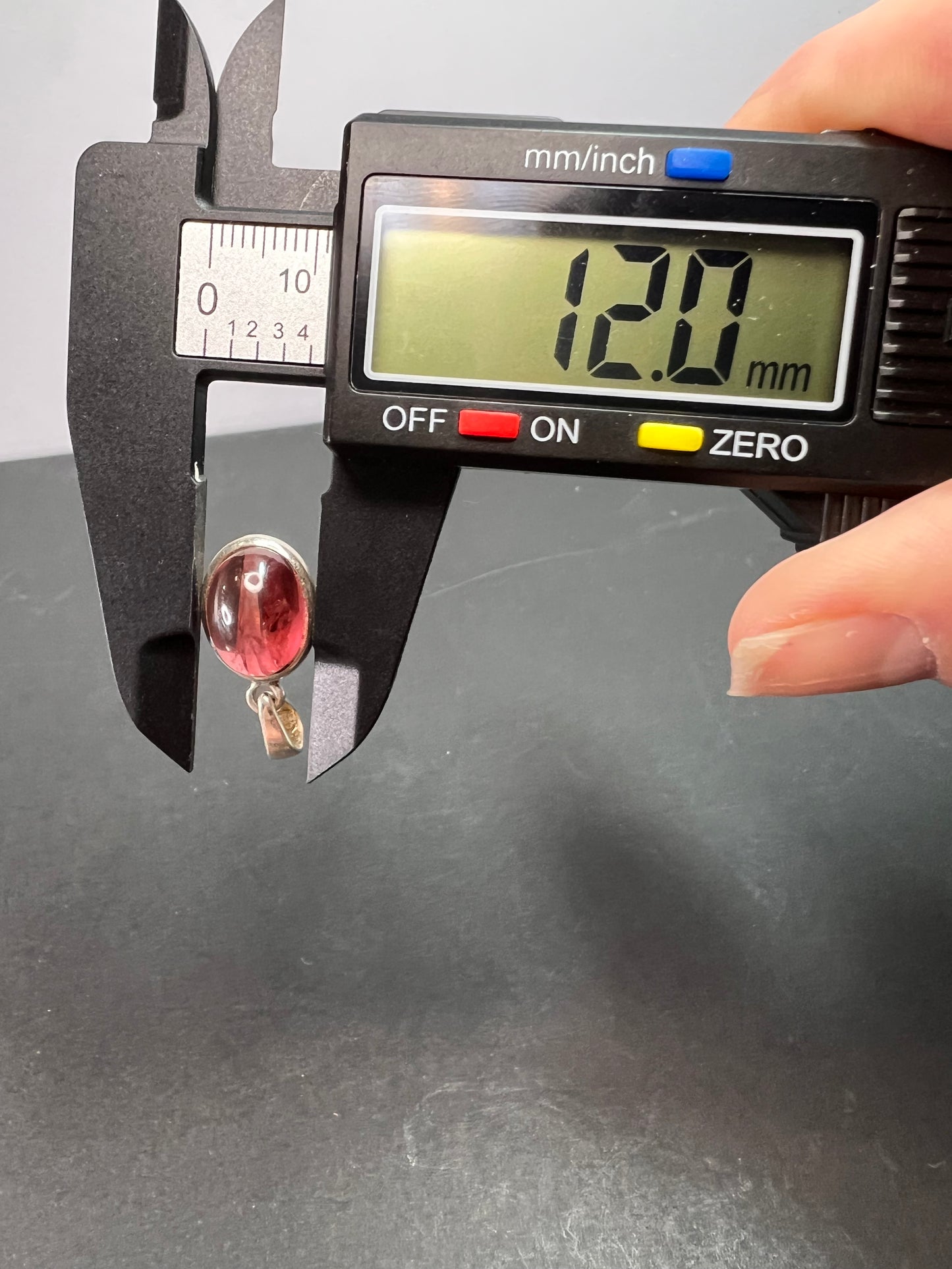 NEW Pink tourmaline Rubellite sterling silver pendant 3.03 grams