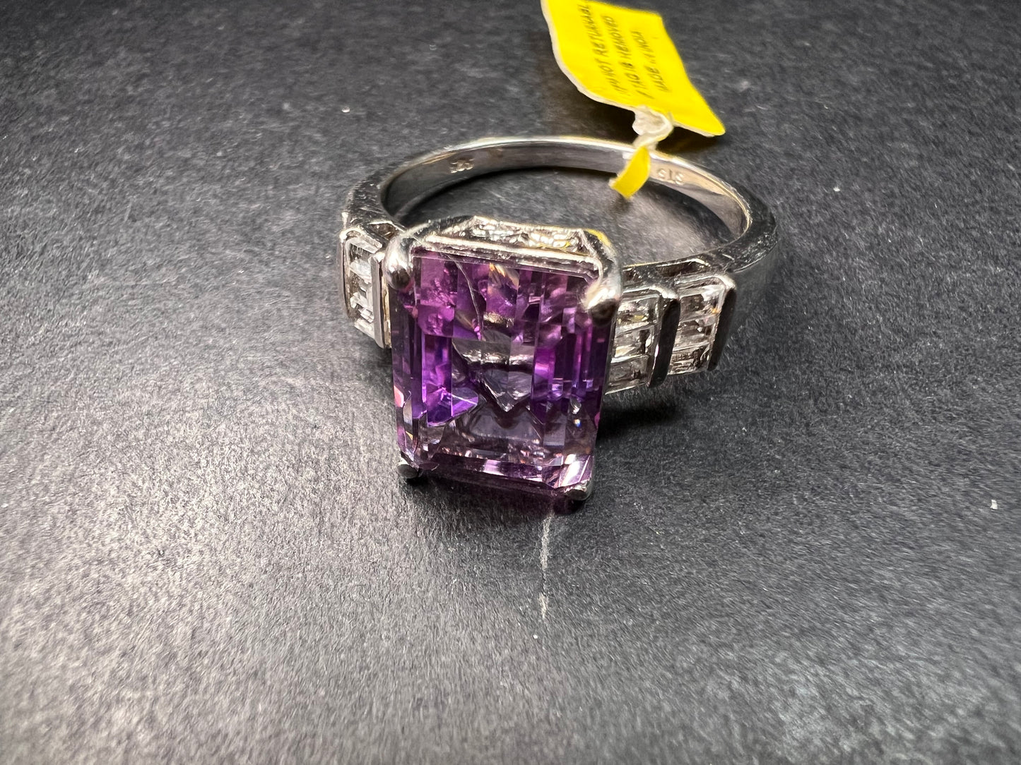 NEW ametrine and topaz sterling silver ring size 11