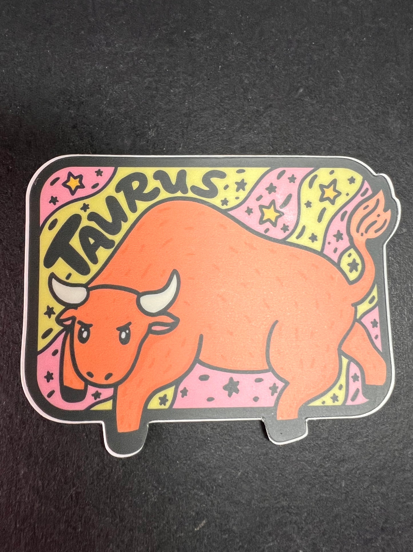 Turtle’s Soup Taurus Zodiac Sticker – Matte Vinyl Astrology Decal