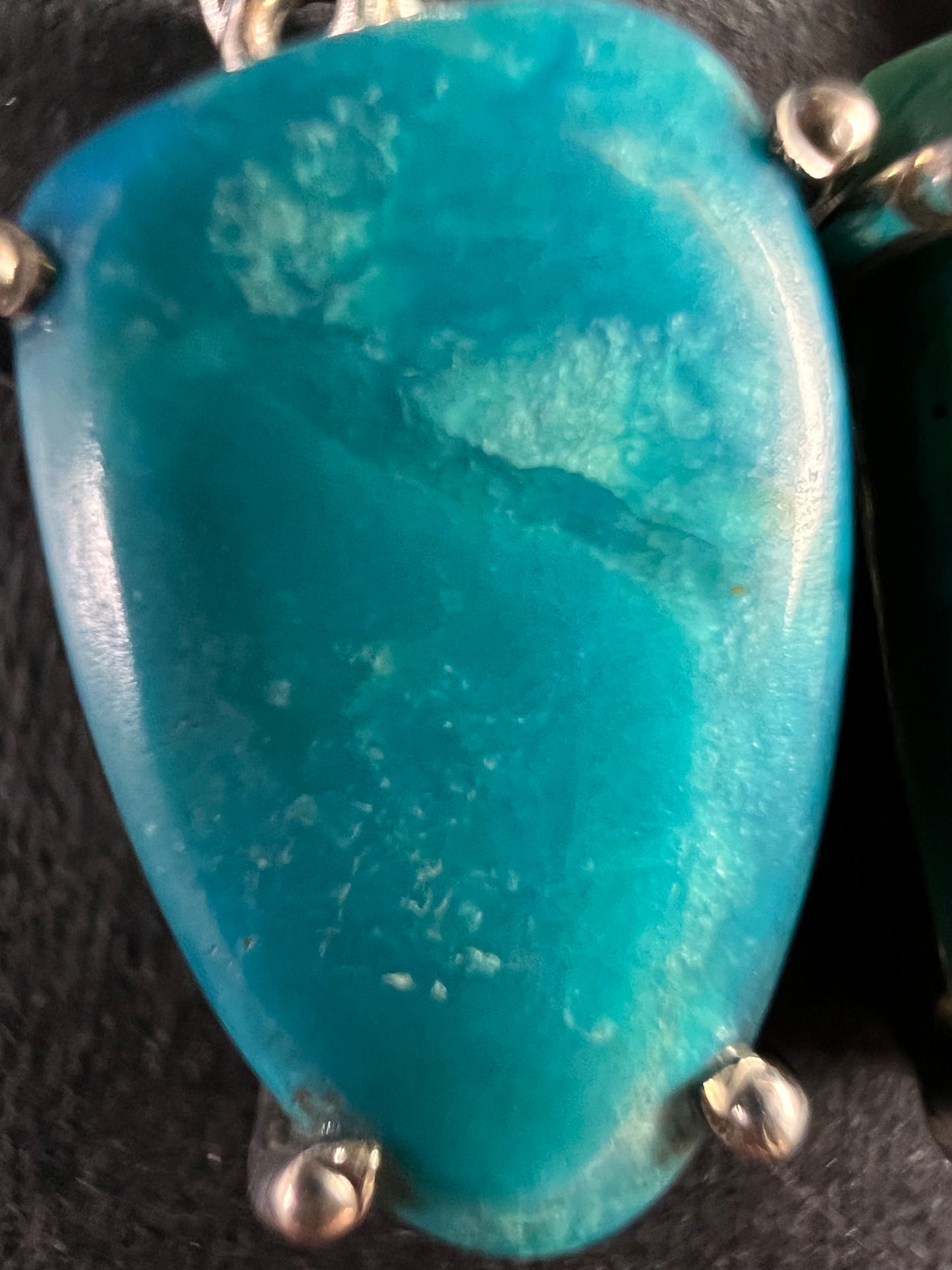 NEW Peruvian opalina sterling silver dangle earrings