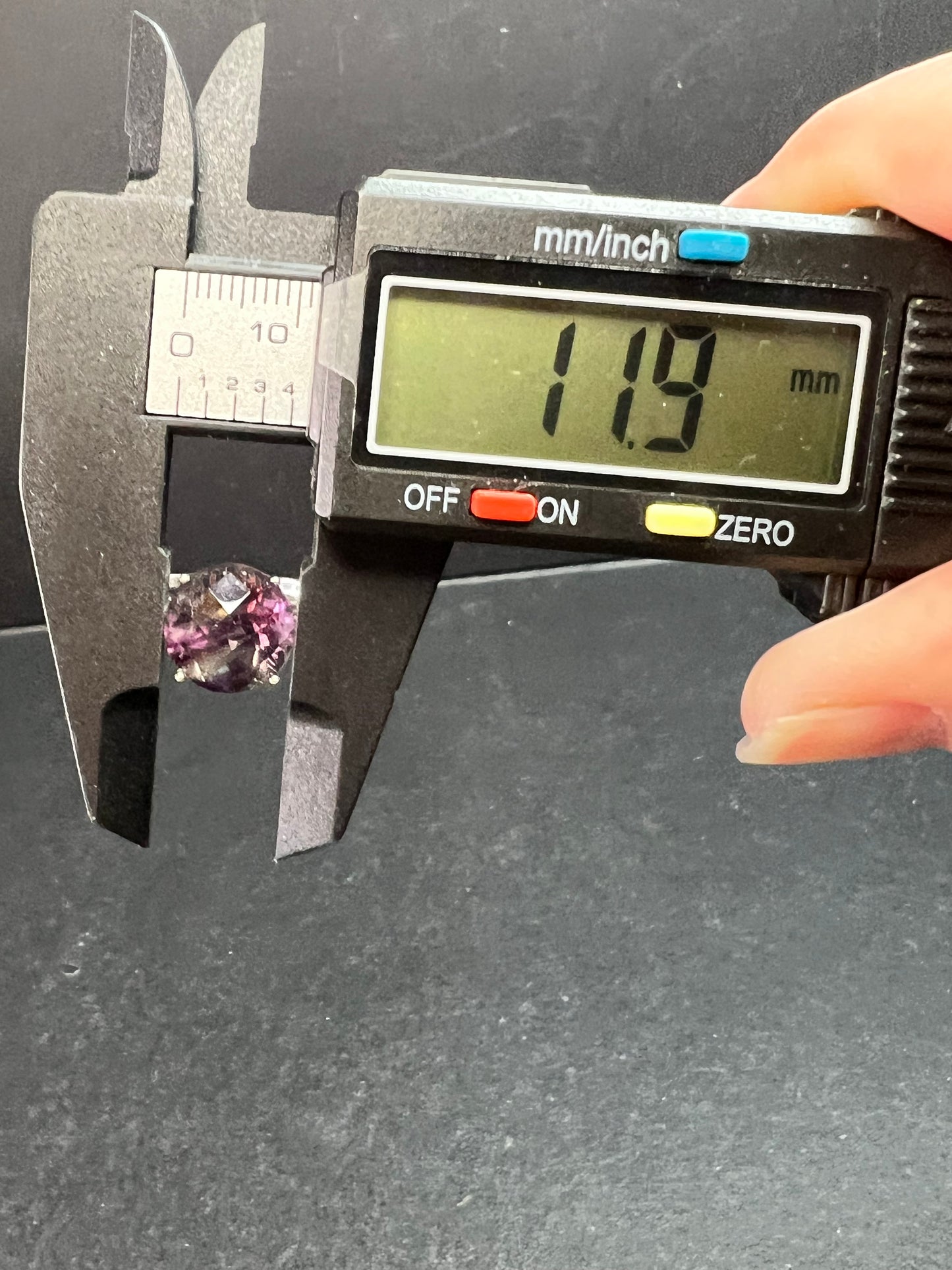 Vintage Sterling Silver Rainbow Fluorite Ring Size 9