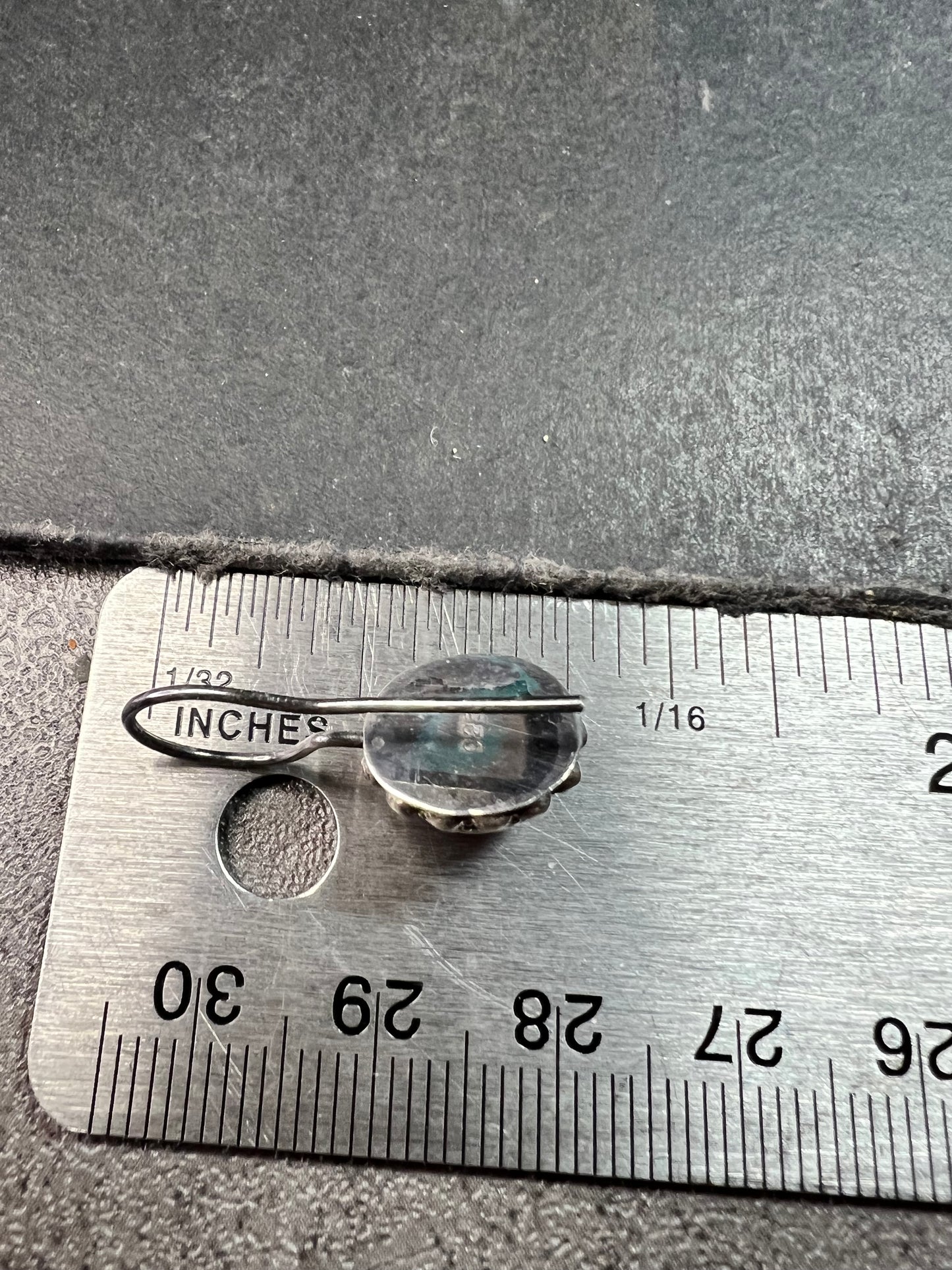 Vintage Balinese Sterling Silver Amethyst Drop Earrings Beaded Halo