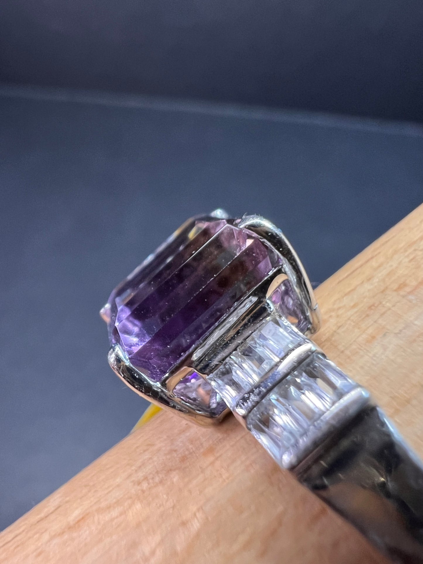 NEW ametrine and topaz sterling silver ring size 11
