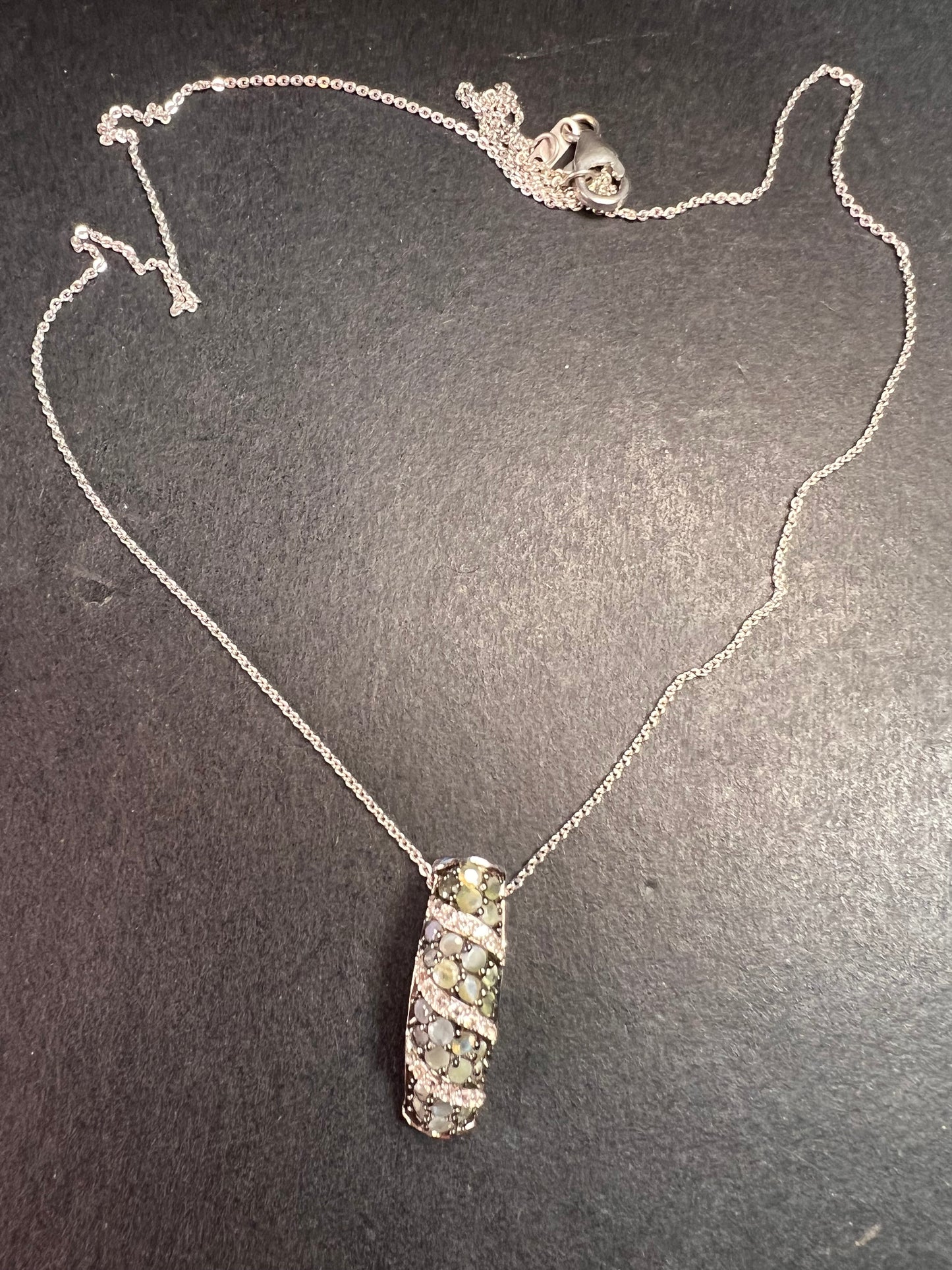 NEW Narsipatnam alexandrite sterling silver pendant necklace