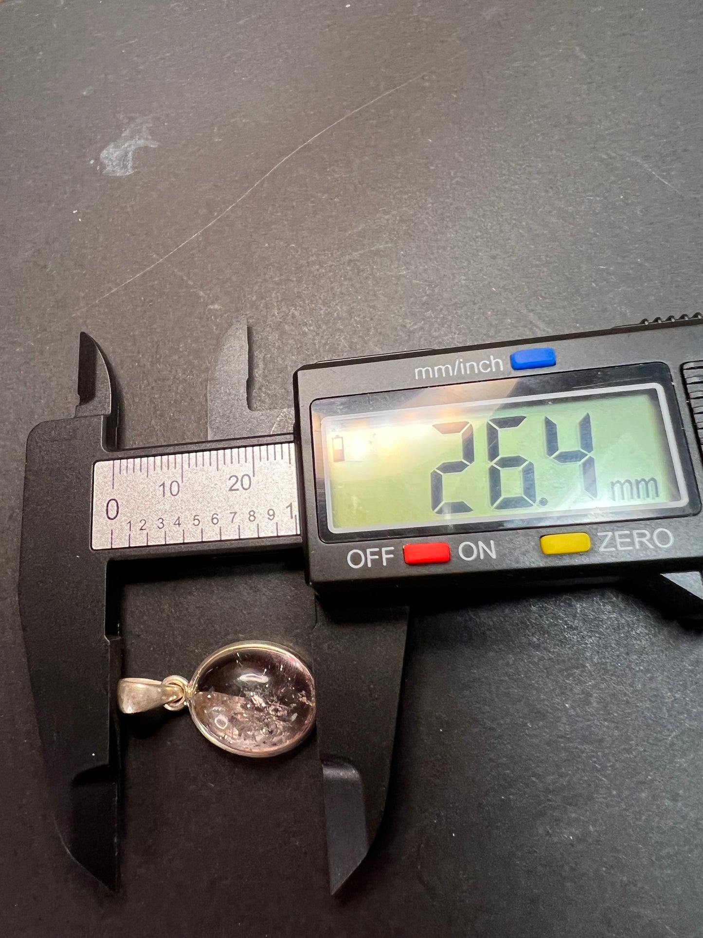 NEW Lepidocrocite super 7 sterling silver oval pendant 4.13 grams