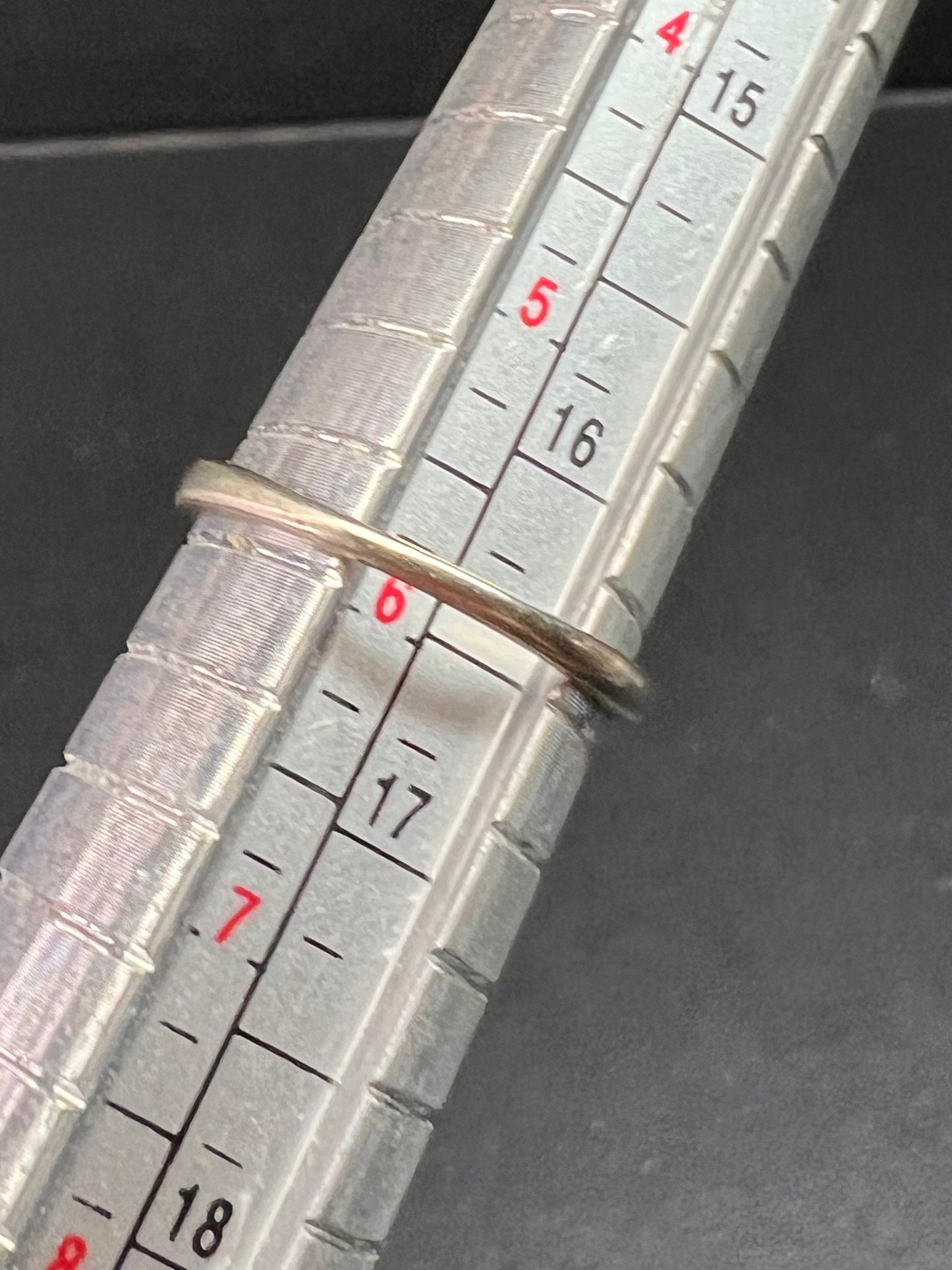 Vintage 14k white gold star ruby ring size 6