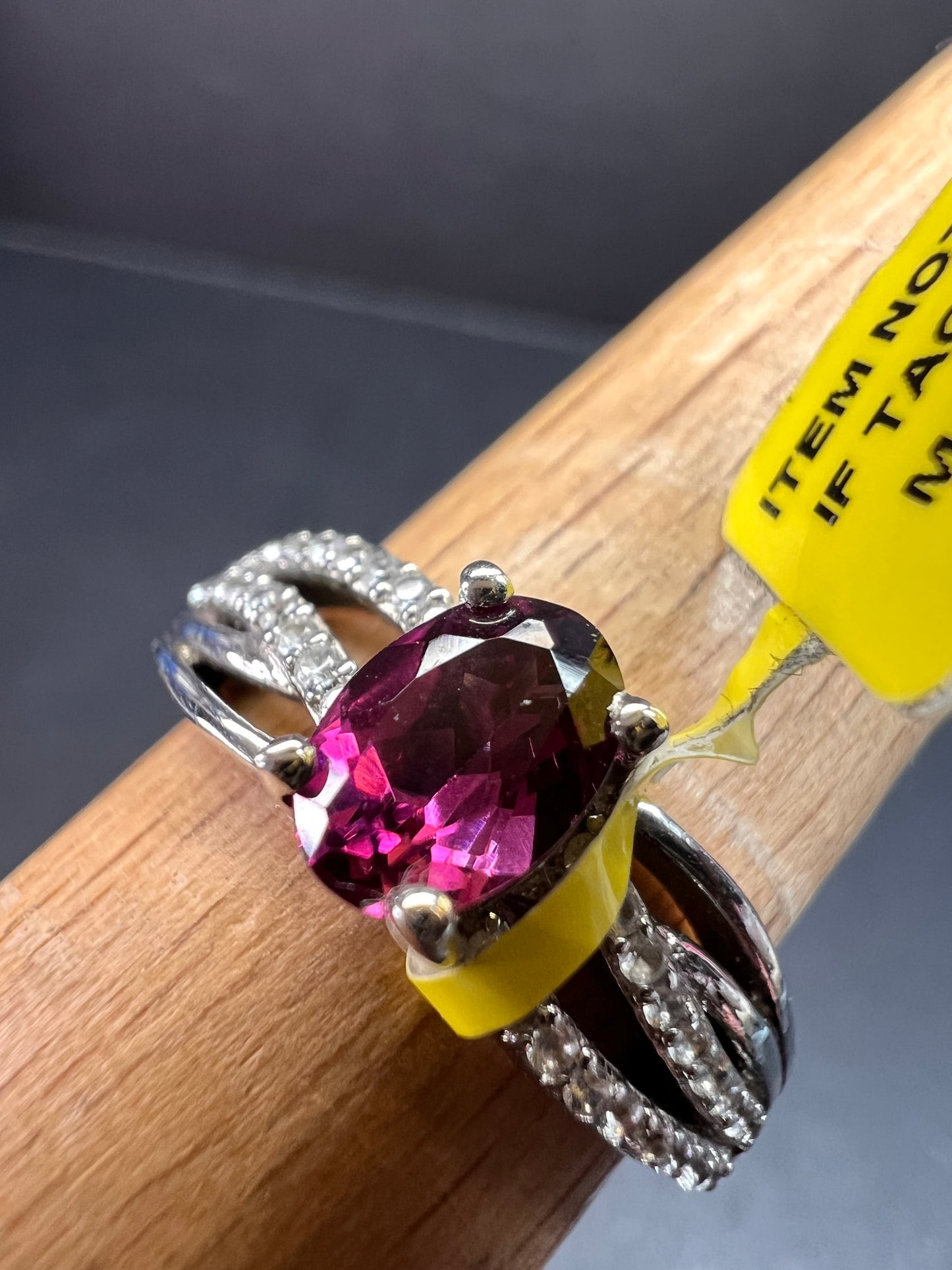 NEW with tag Ember garnet and zircon sterling silver ring size 7