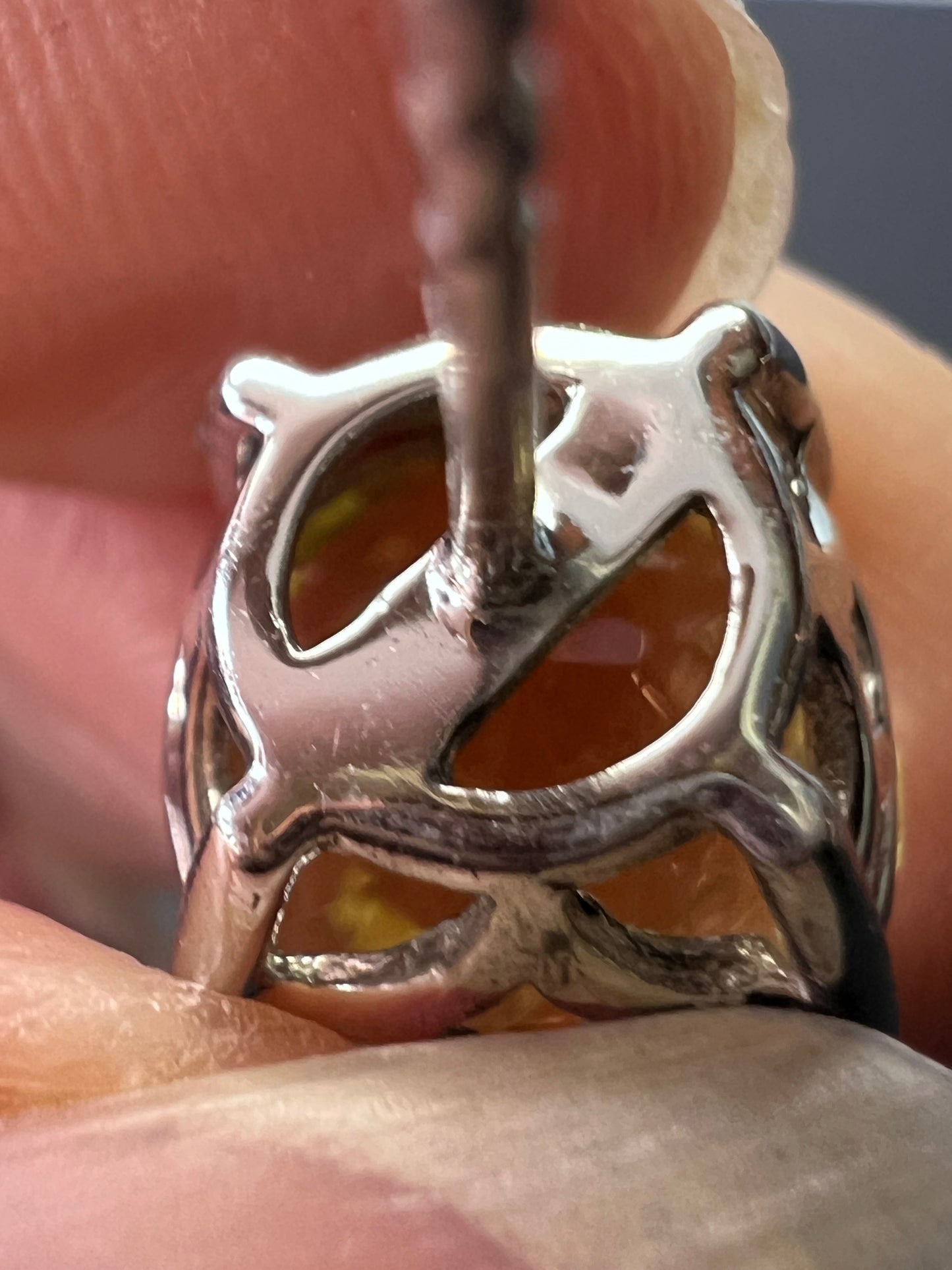 Lemon quartz jumbo stud earrings in sterling silver