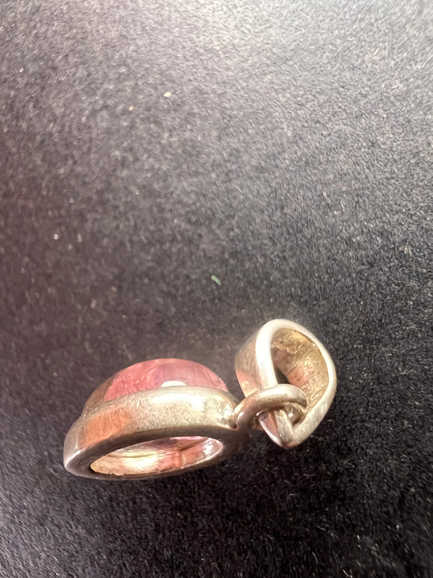 NEW Pink, lilac, blue tri tourmaline sterling silver pendant 1.79 grams