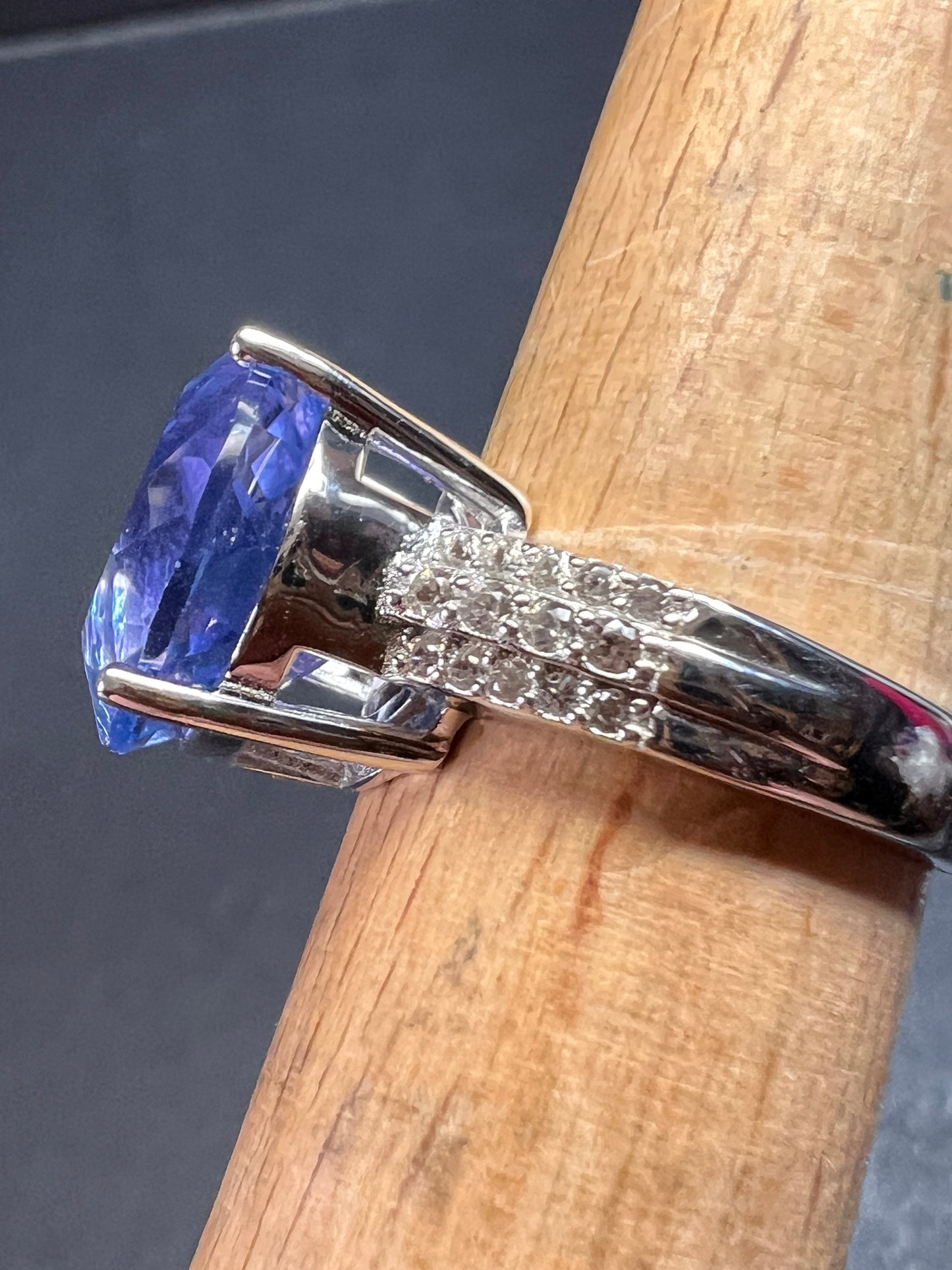 NEW color change fluorite sterling silver ring size 7