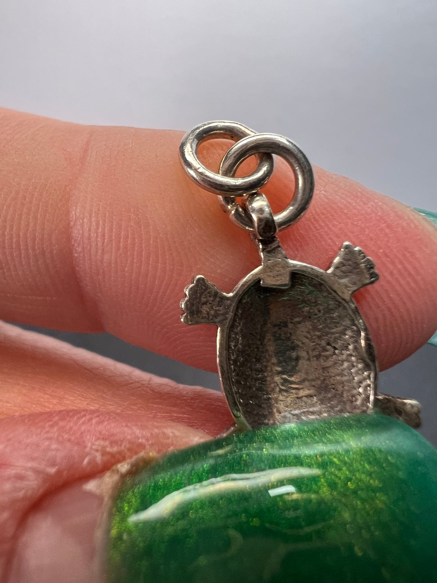 Vintage sterling silver turtles bracelet