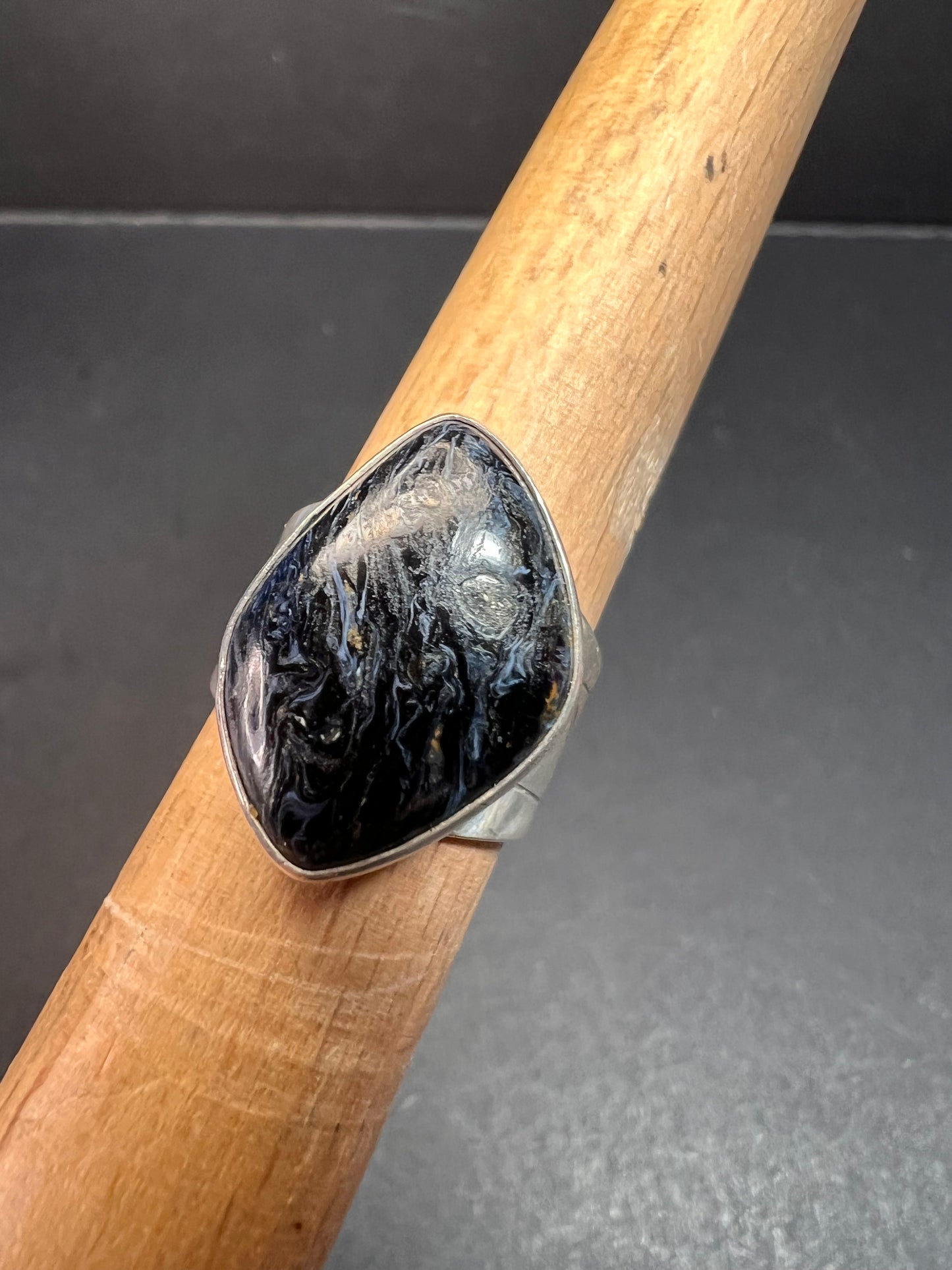 Jay King pietersite sterling silver ring size 6
