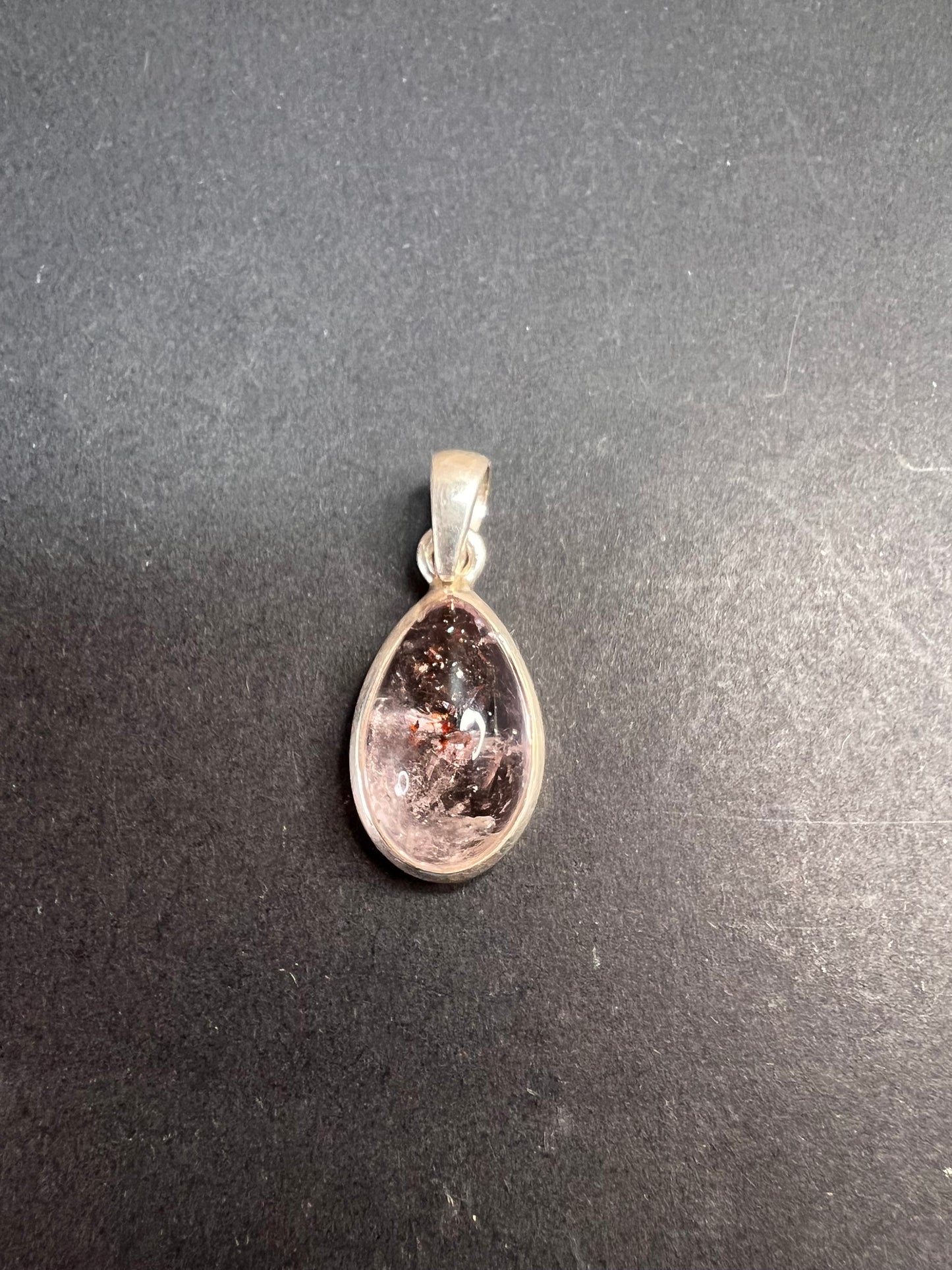 NEW Lepidocrocite super 7 teardrop sterling silver pendant 3.46 grams