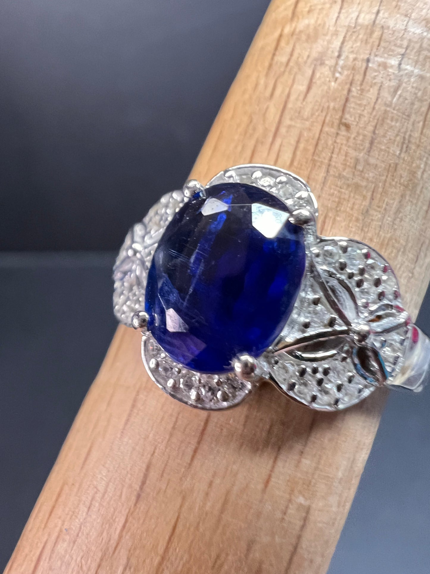 NEW Blue kyanite Sterling silver ring size 8