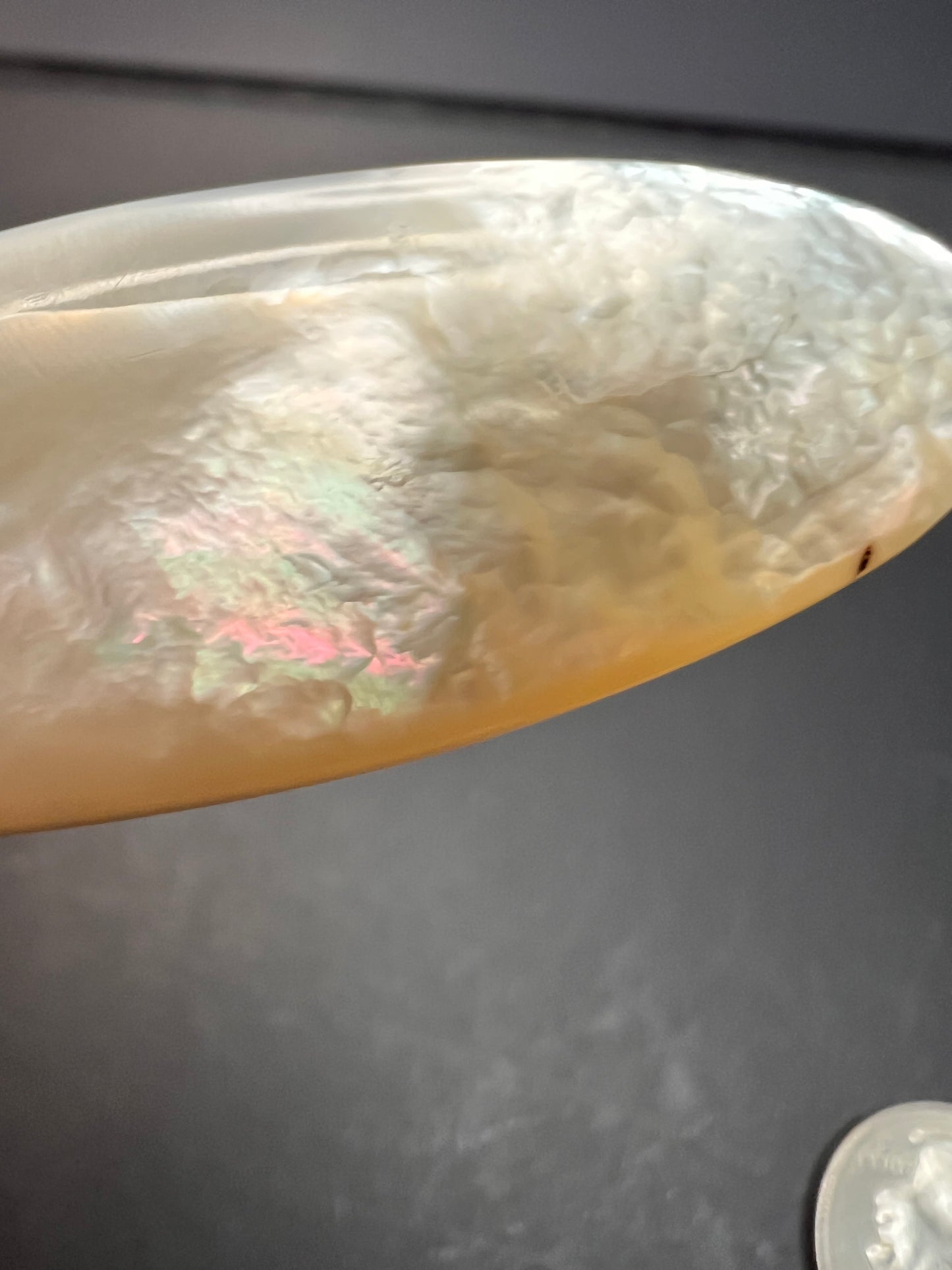 Vintage REO 925 Sterling Mother of Pearl Whistle Pendant Dead Stock