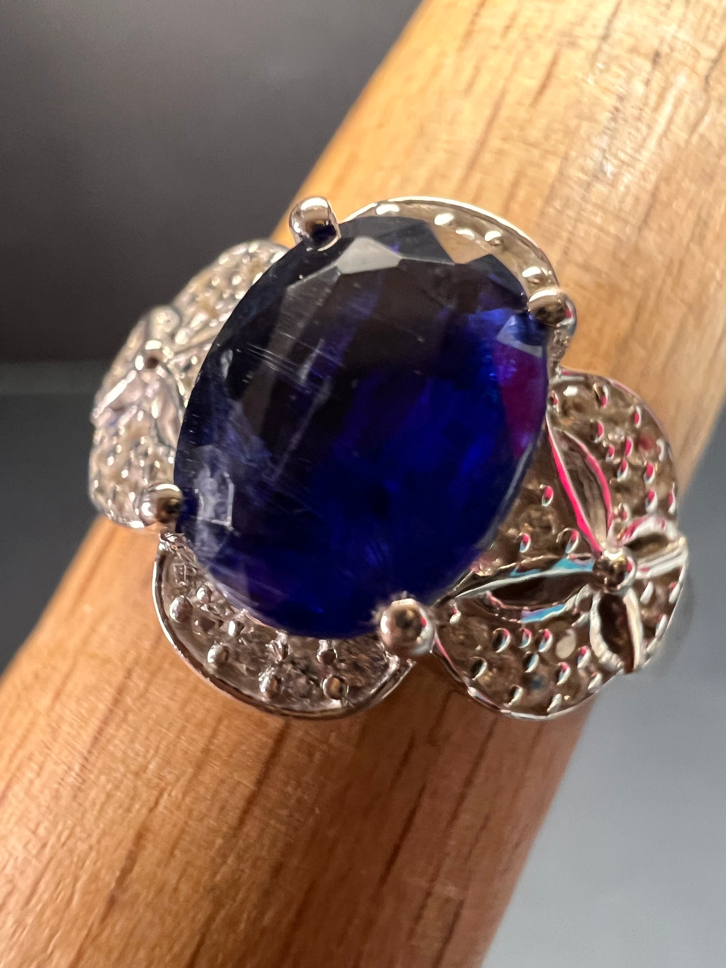 NEW Blue kyanite Sterling silver ring size 8