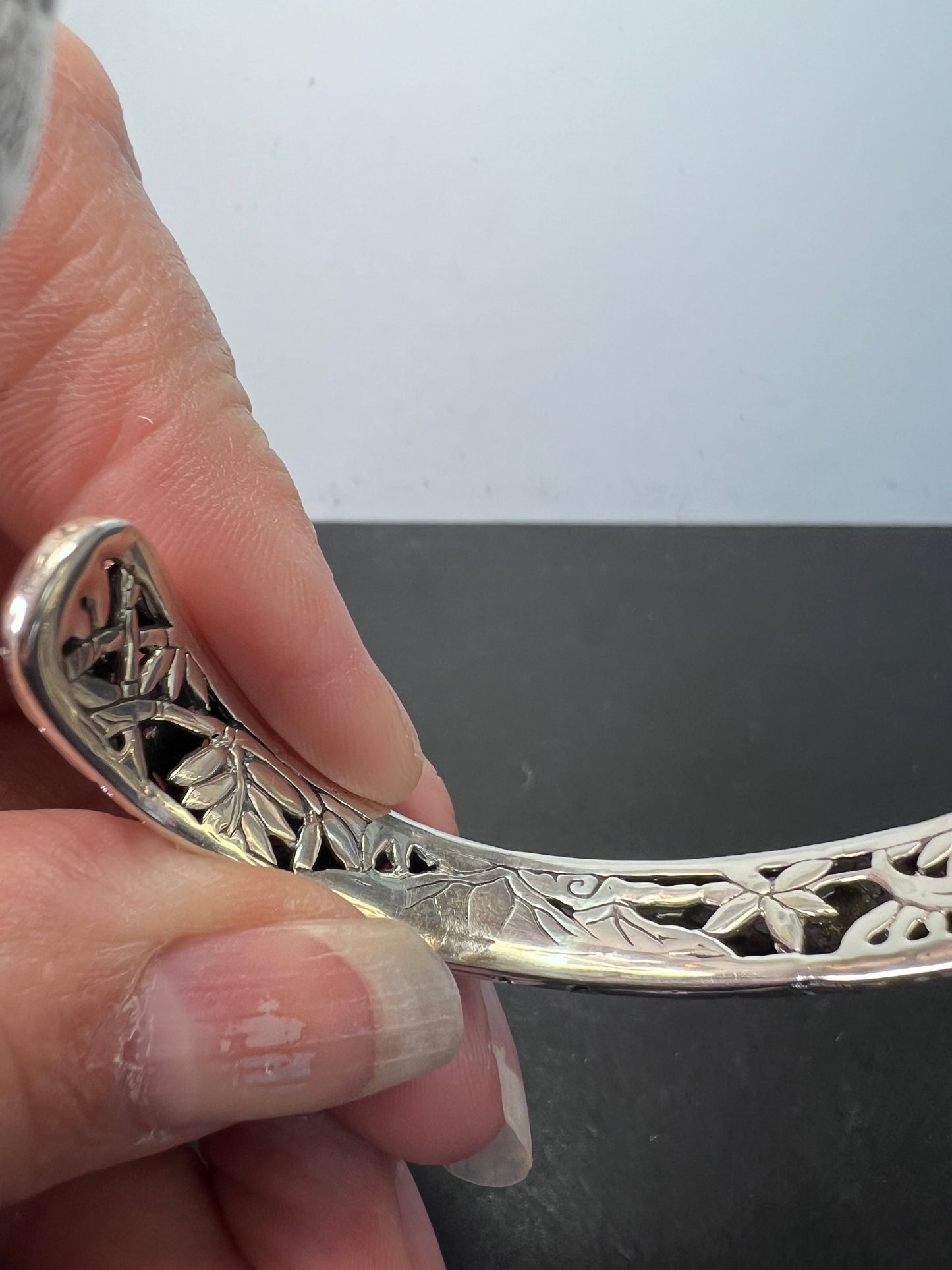 New Bali silver cuff bracelet