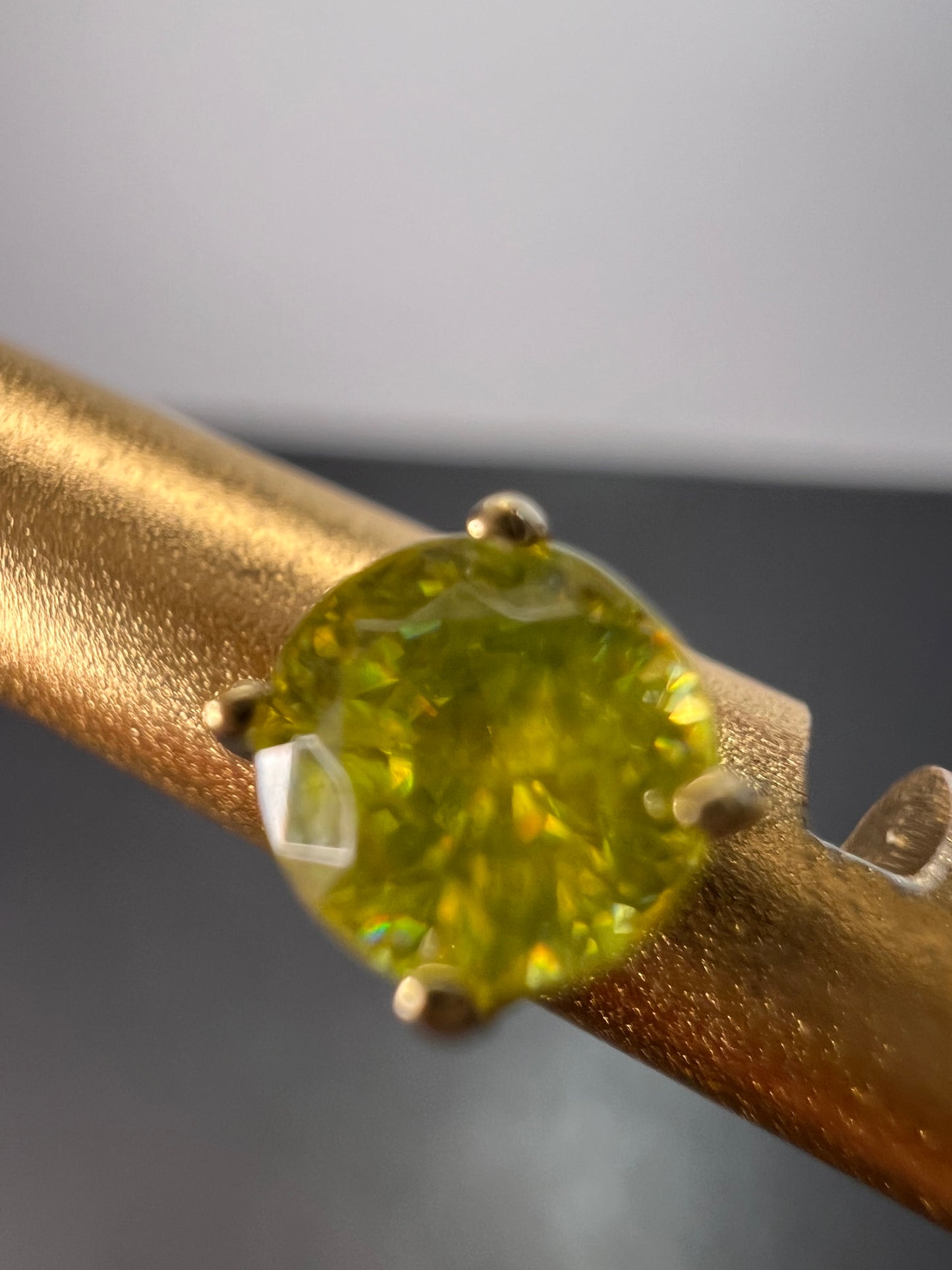 14k yellow gold sava sphene stud earrings