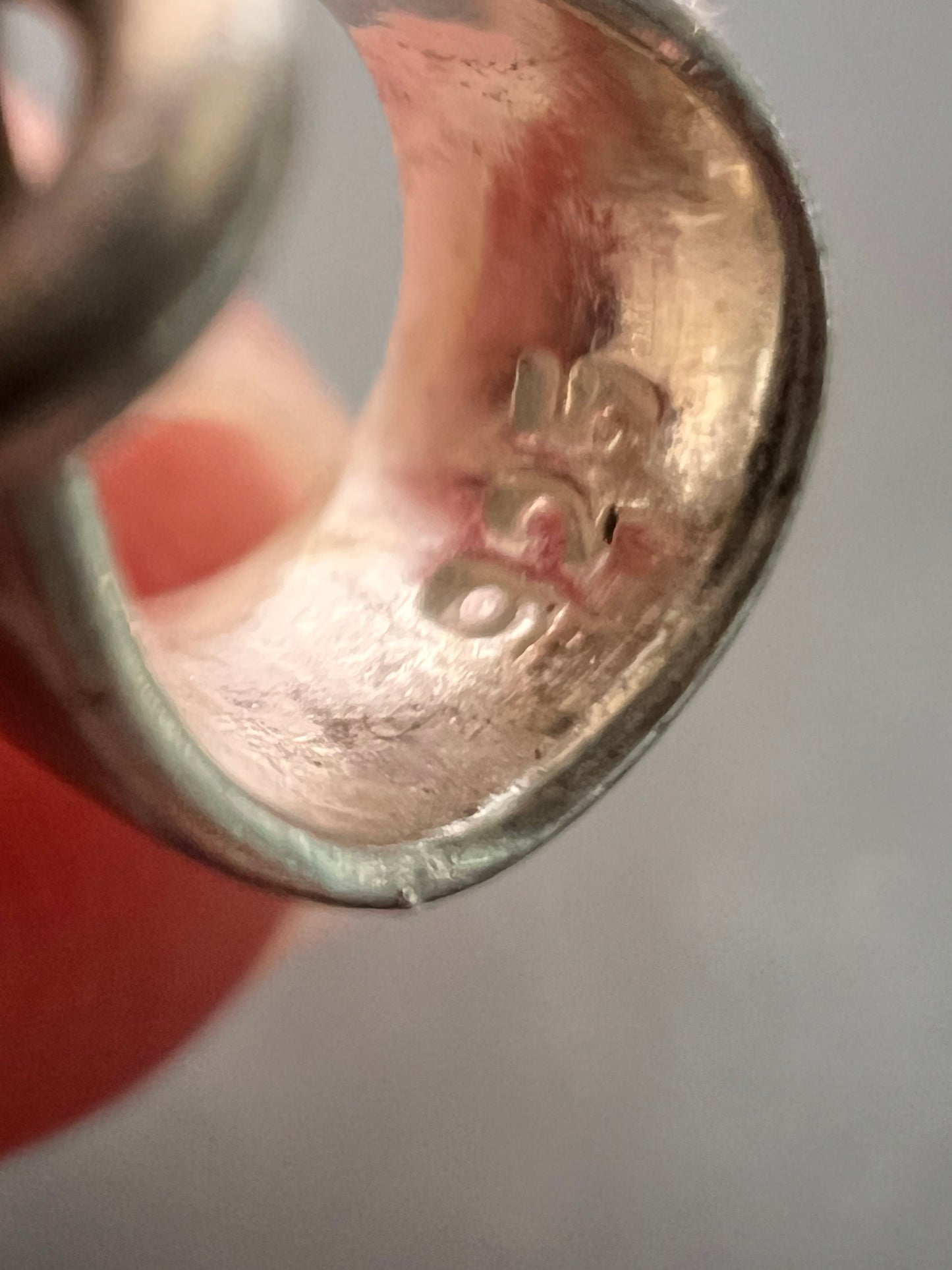 NEW Rose Quartz gemstone marquise cut sterling silver pendant 3.94 grams